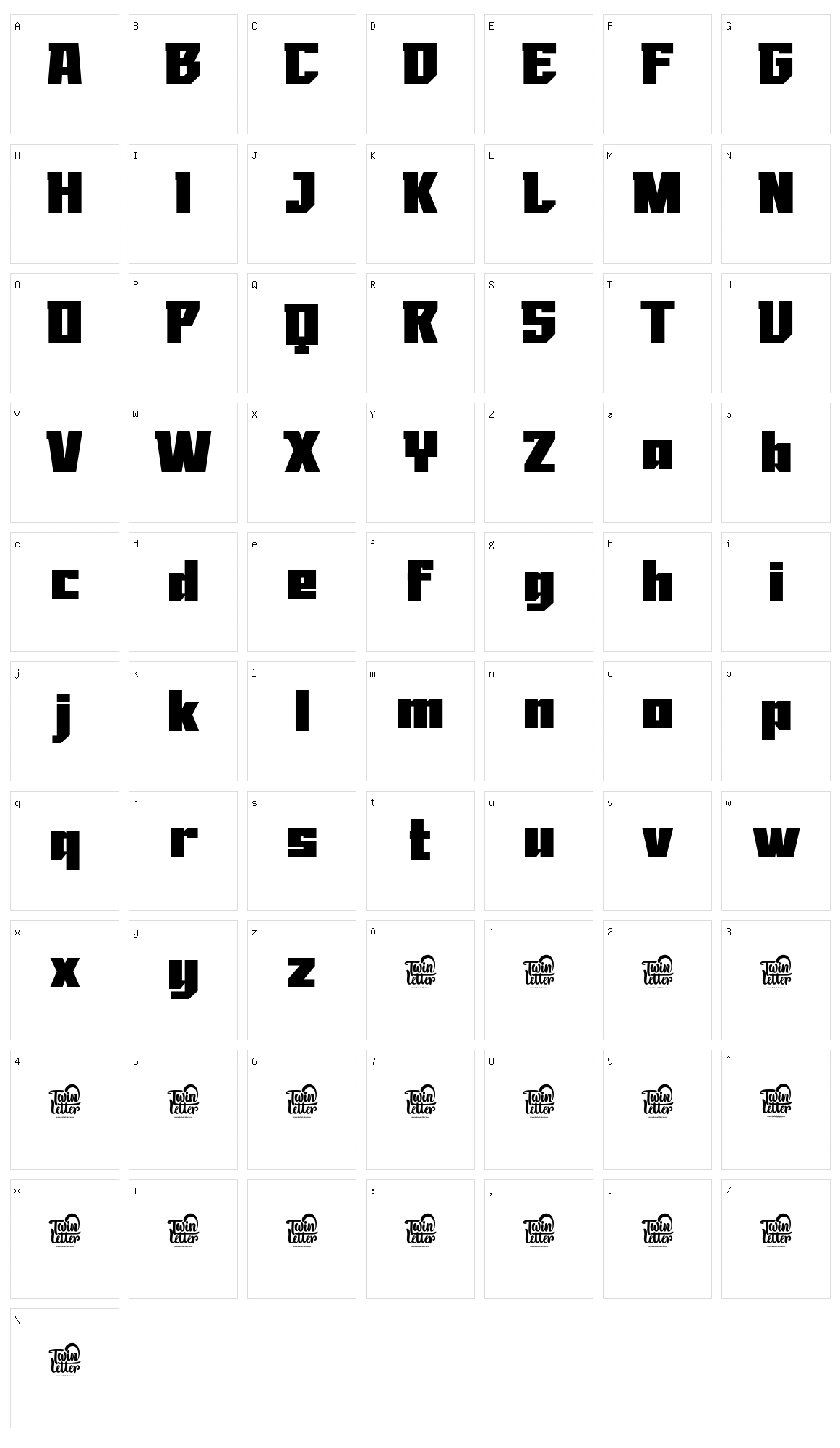 Nokrios Character Set