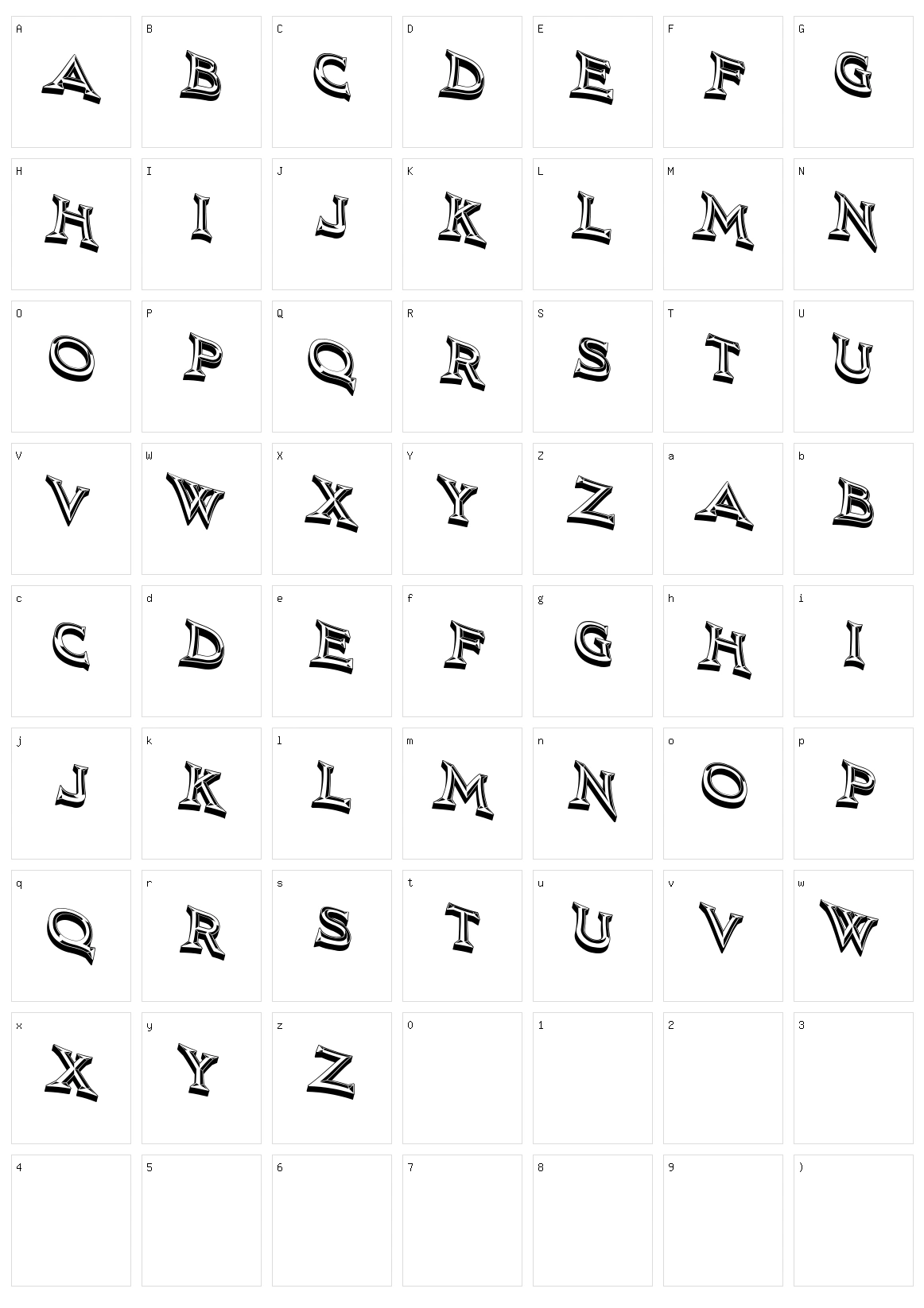 Novgorod Character Set