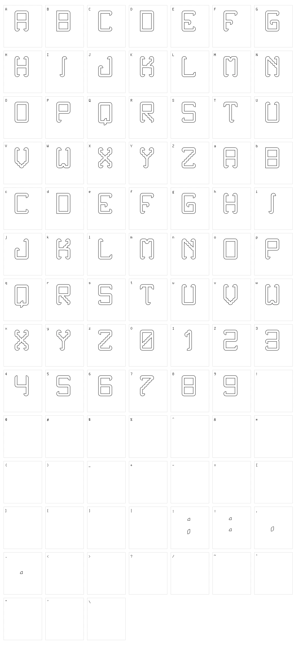 Noxtrey Auf TFB Character Set