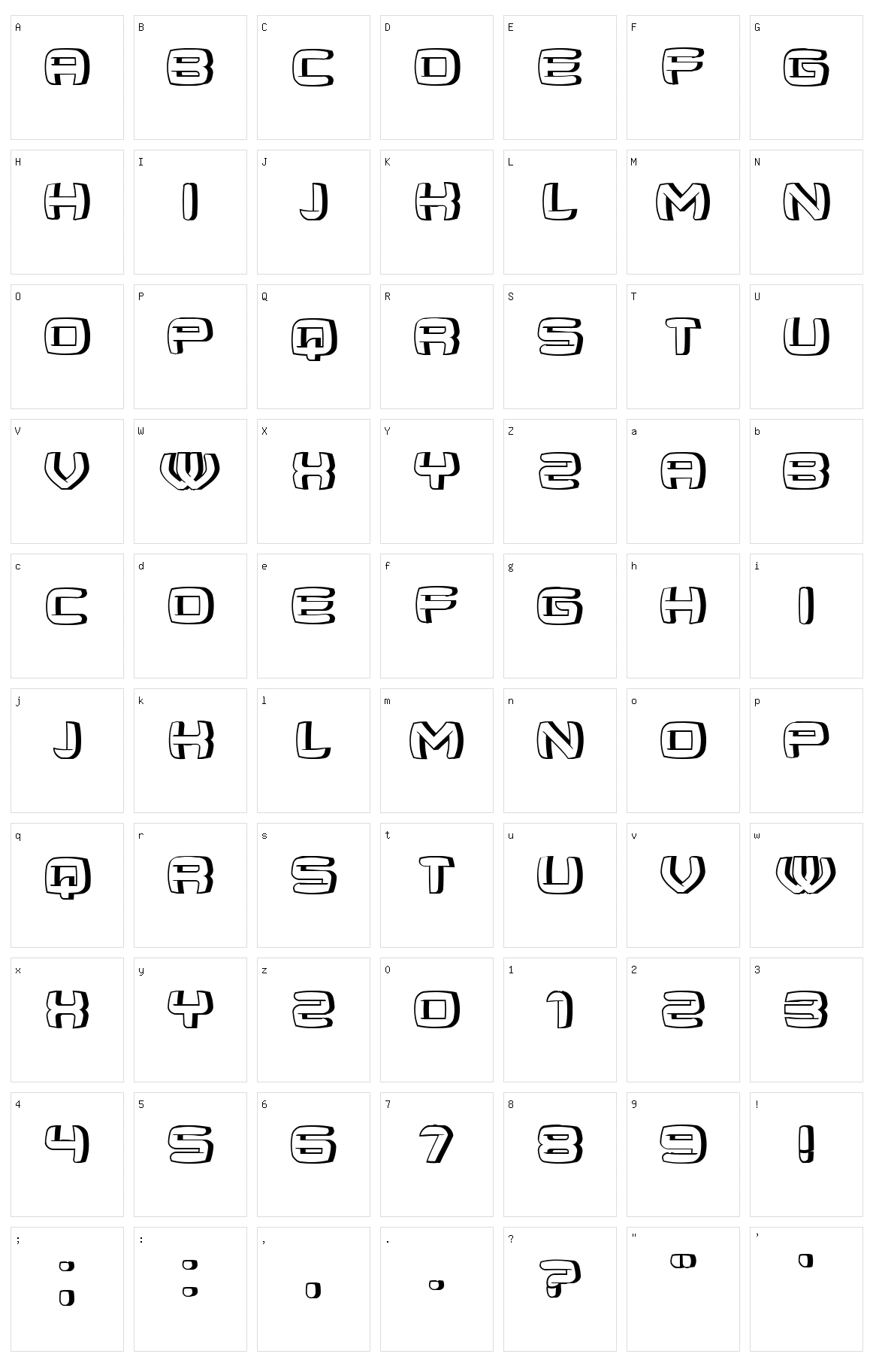 Obtuse Character Set