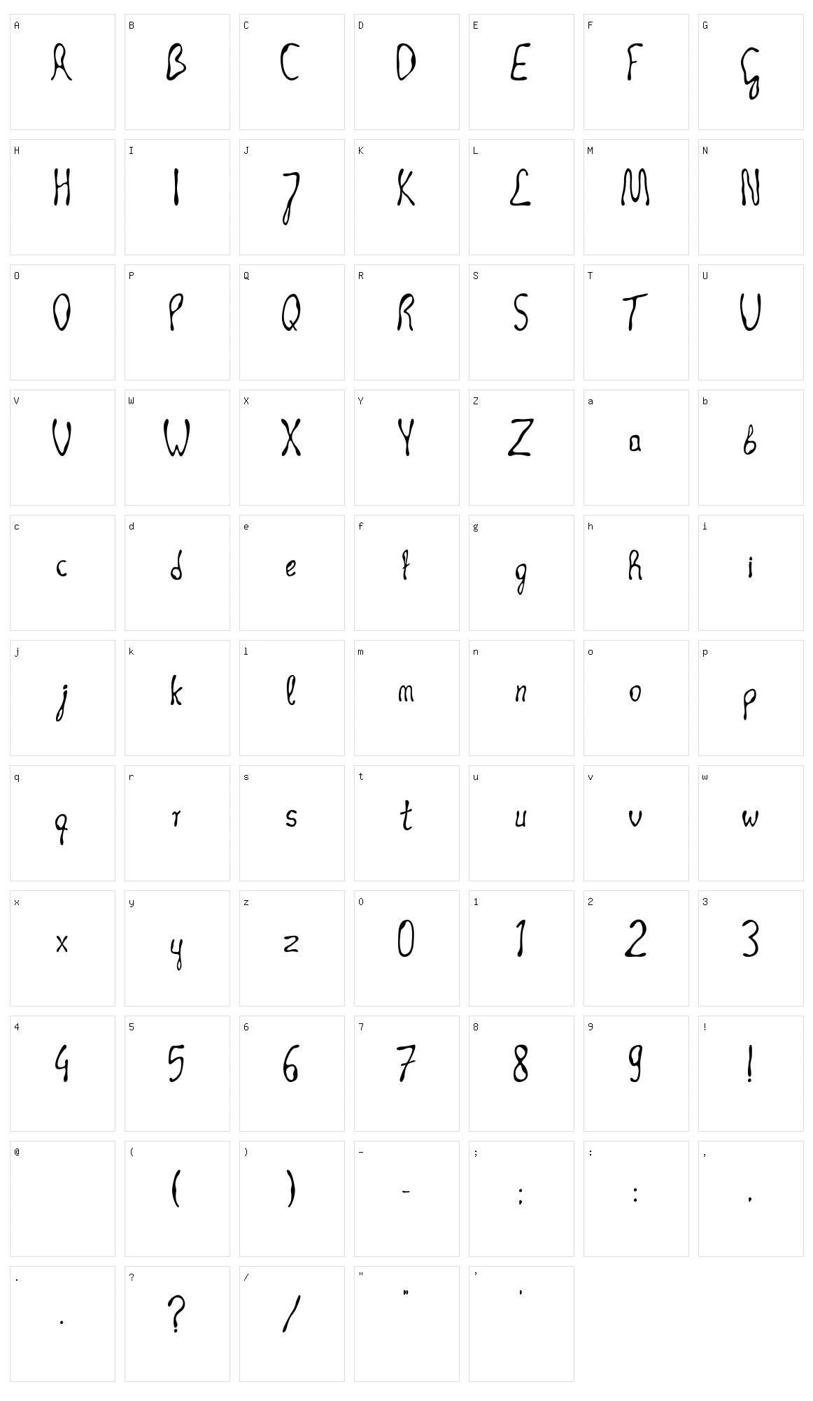 Occult Technique Character Set