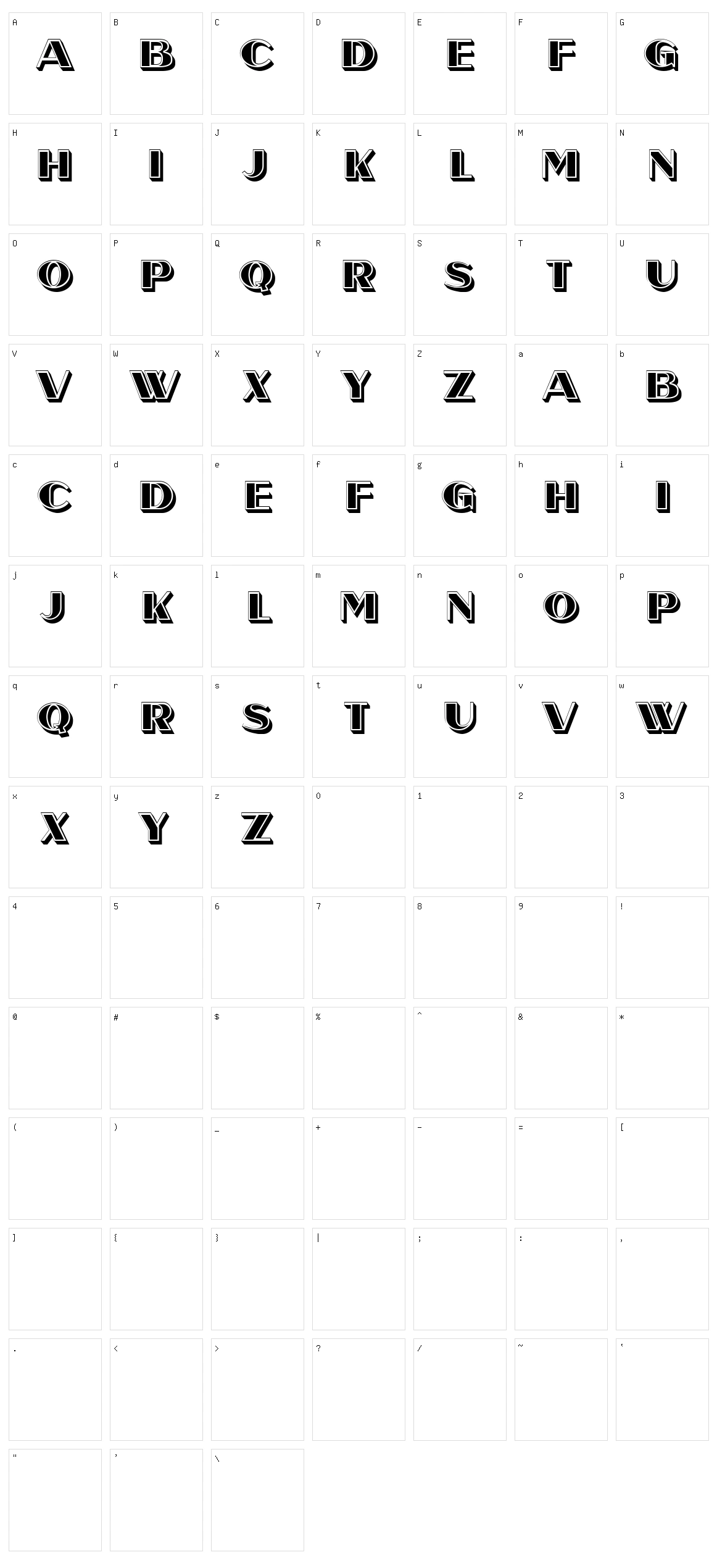 Odense Character Set