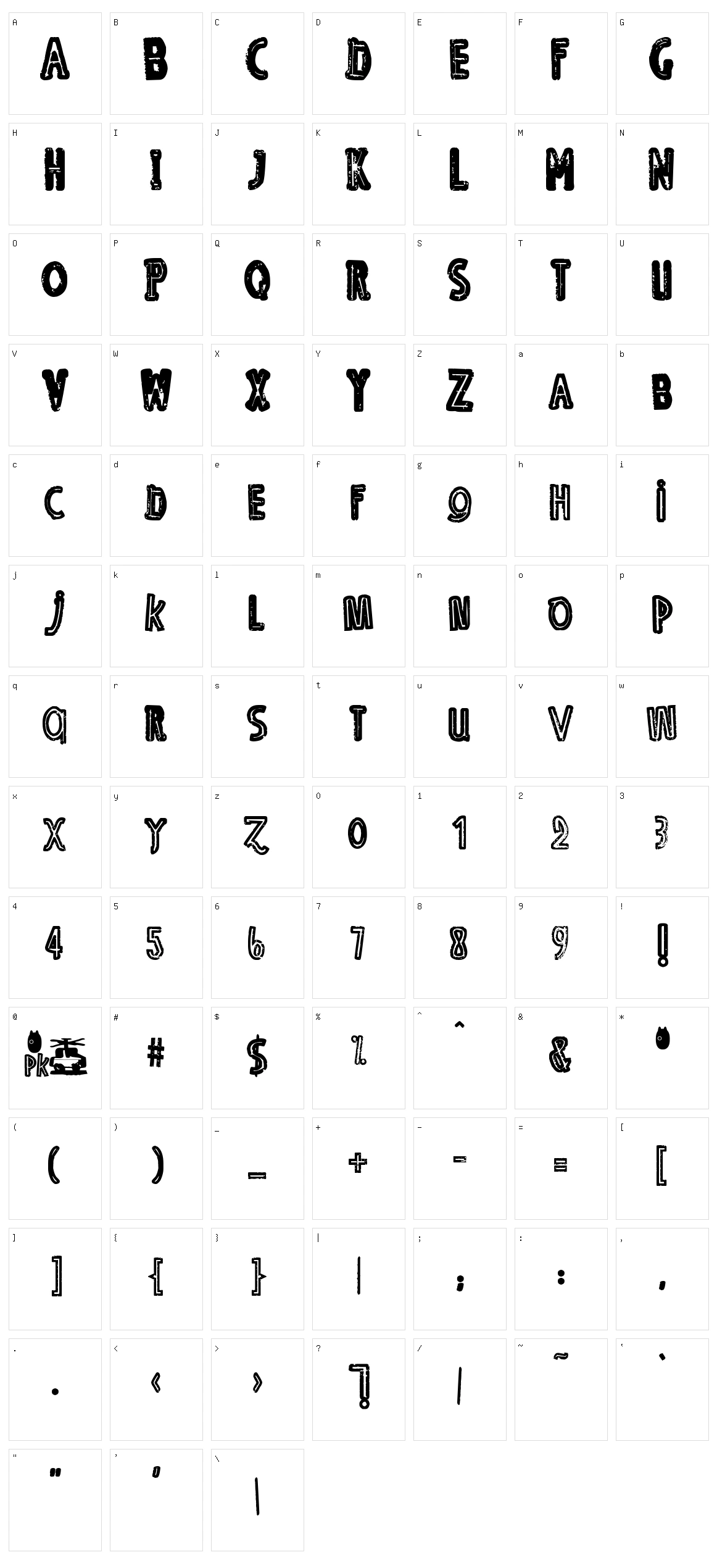 OE Rmx Character Set
