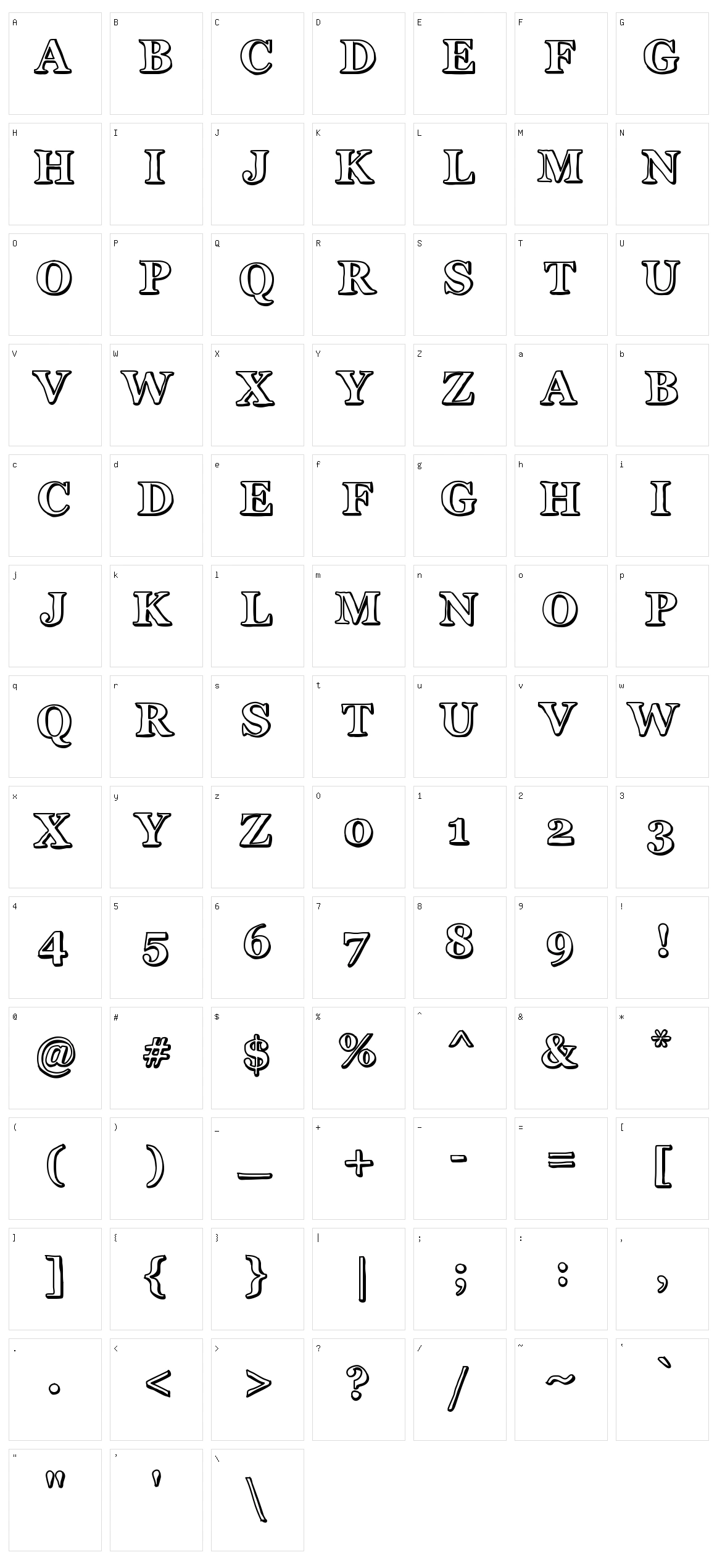 Okay Character Set