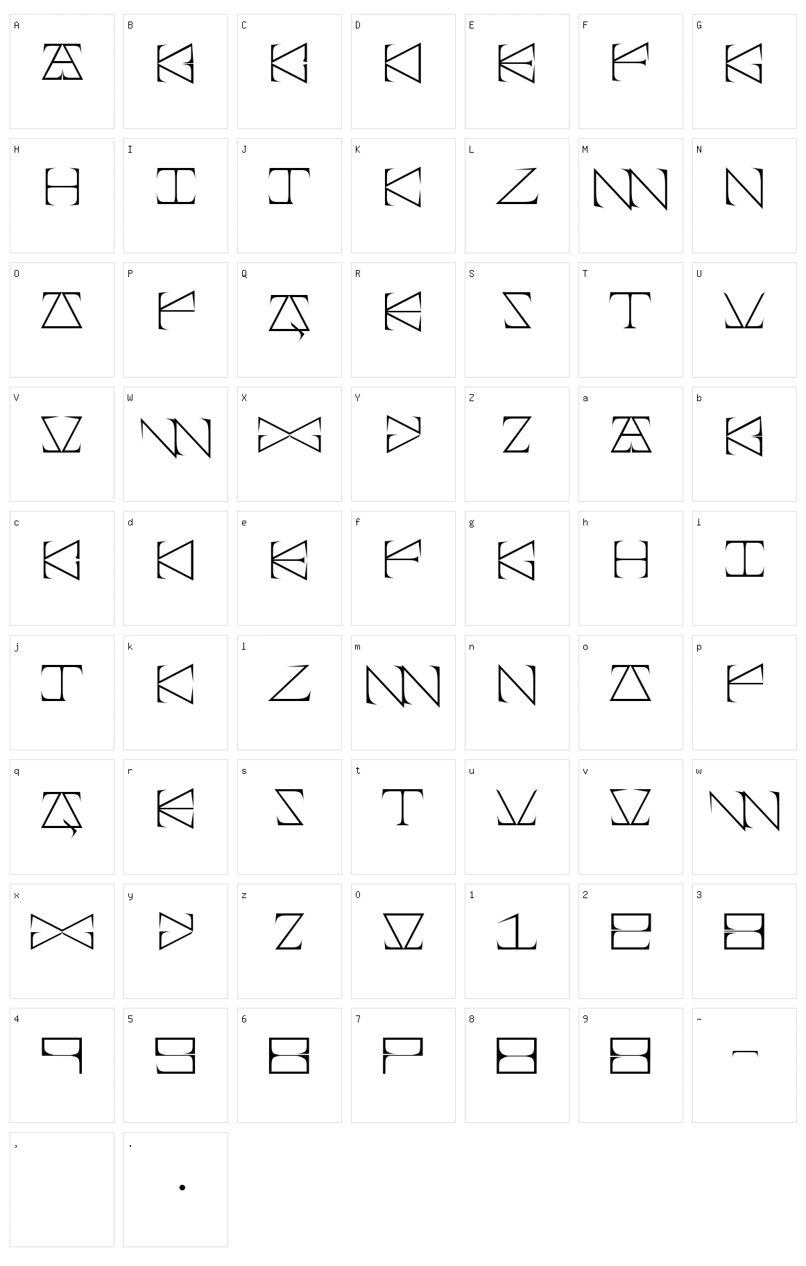 Okkur Character Set