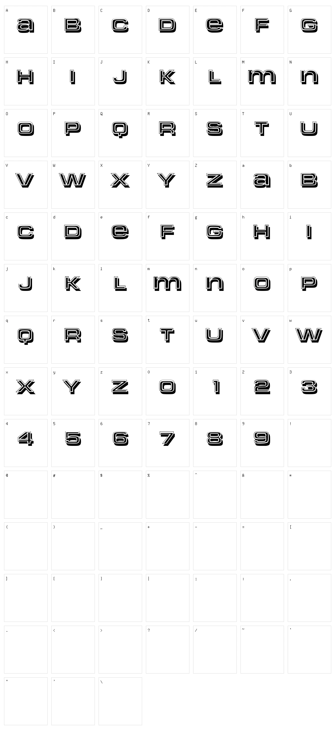 Okuz Character Set