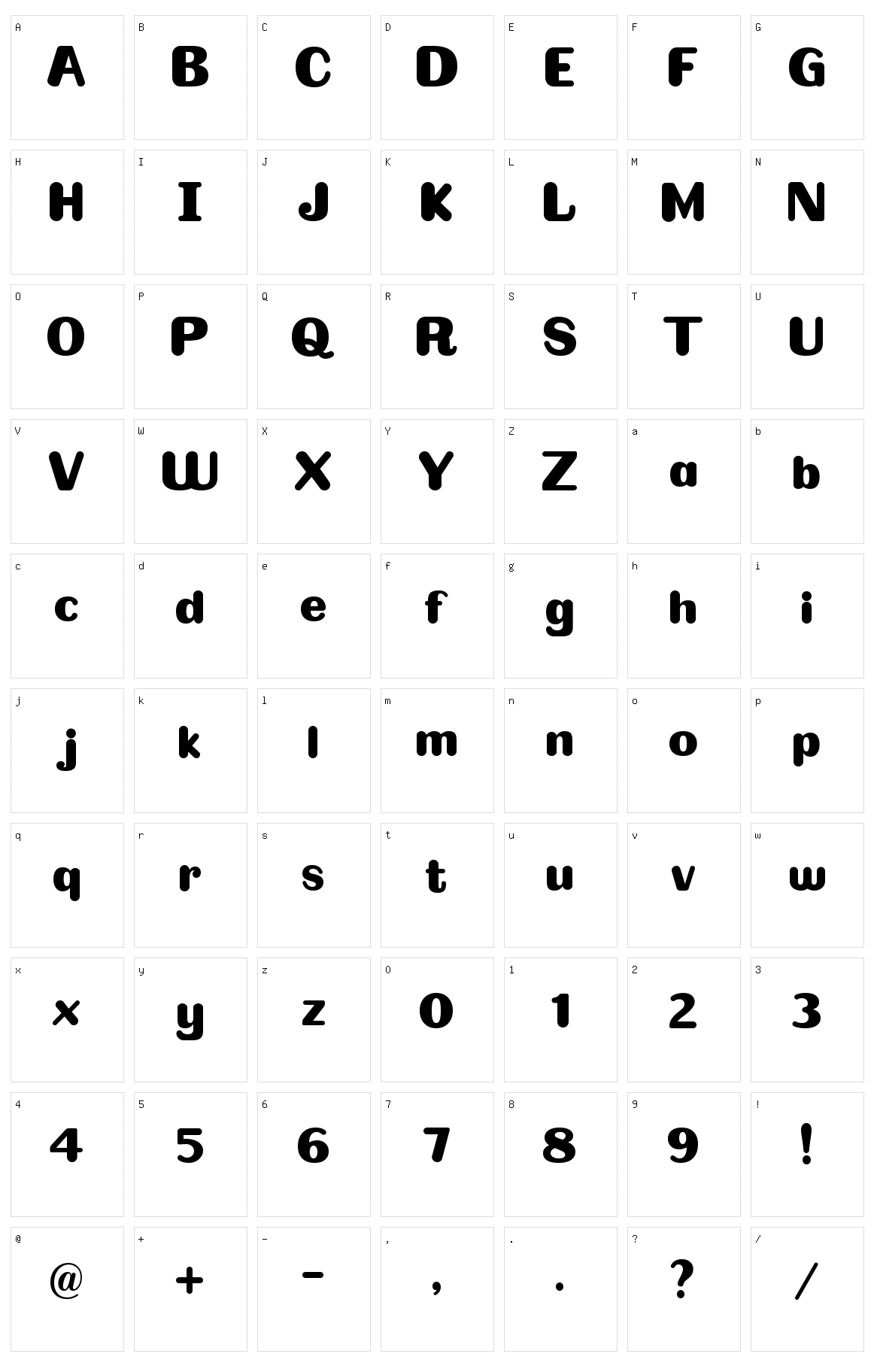 Omelette Character Set
