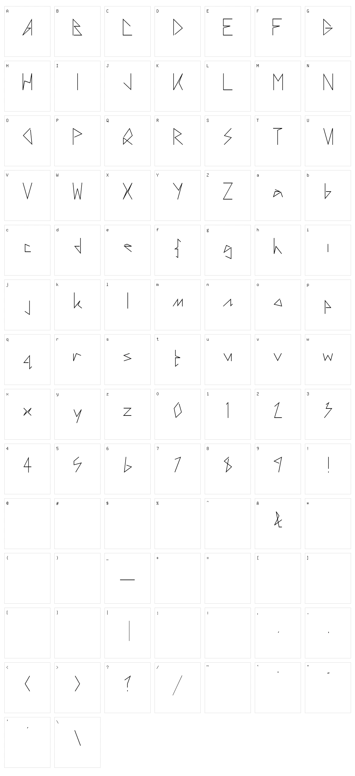 One Character Set