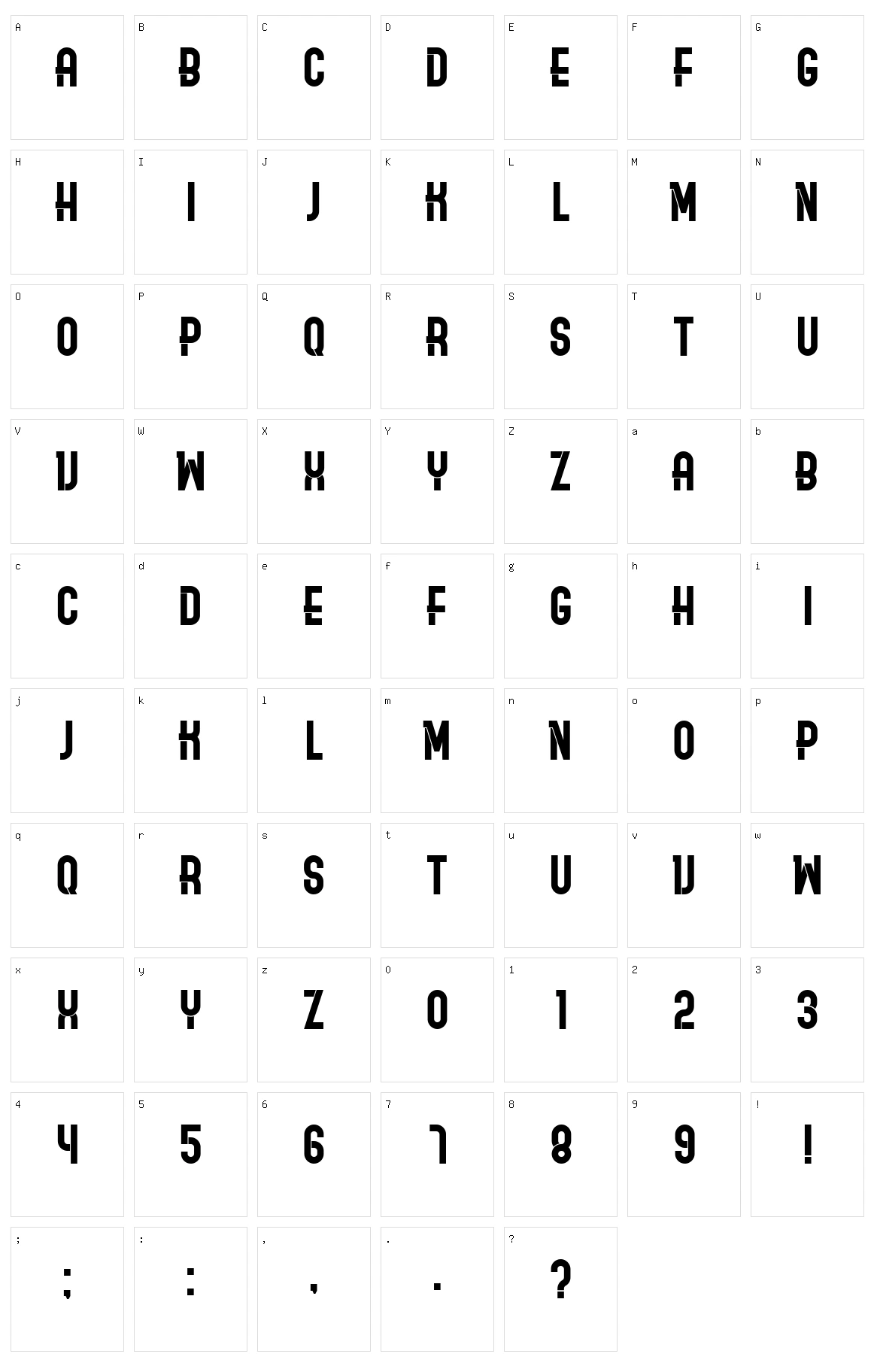 Ordinary Character Set