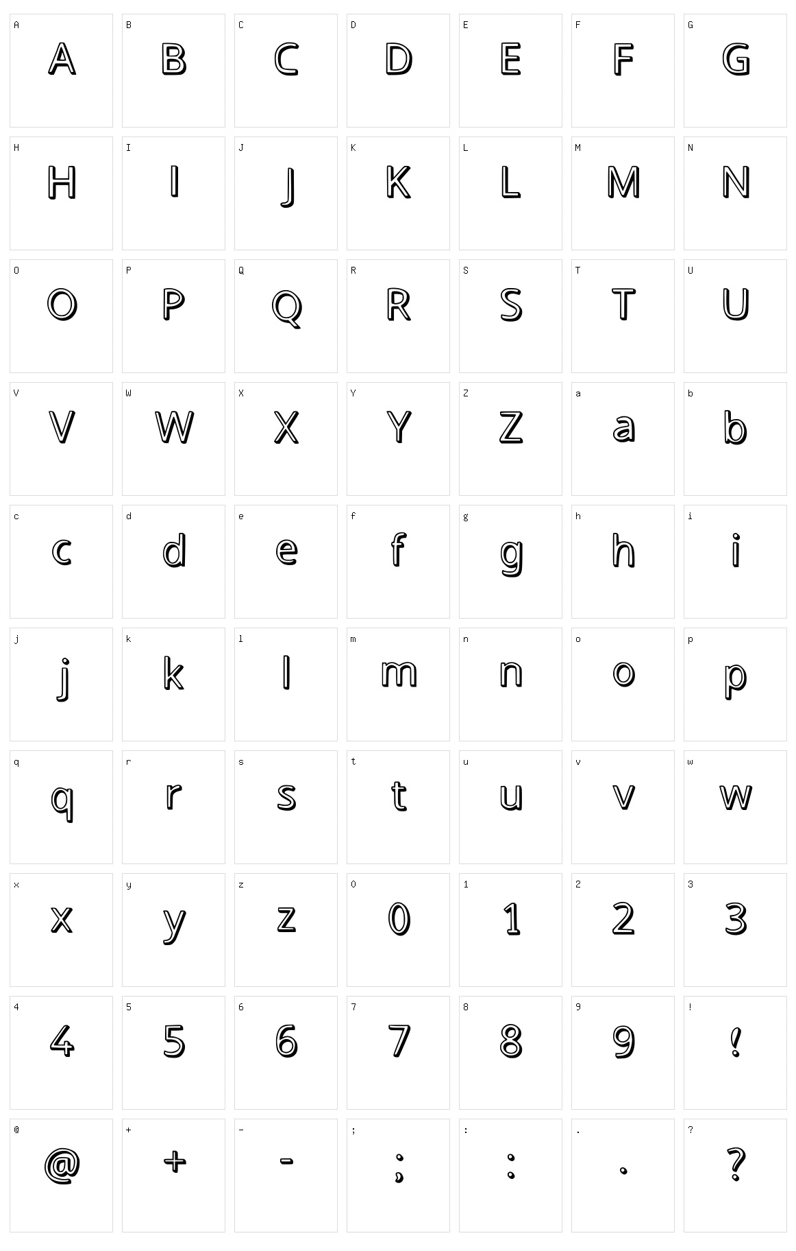 Oreo Character Set