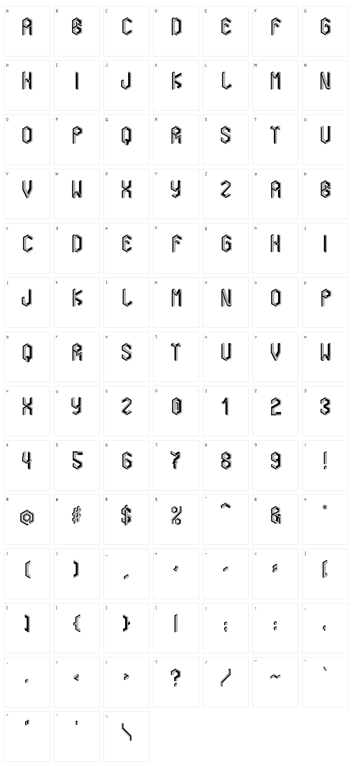 Orthographix Character Set