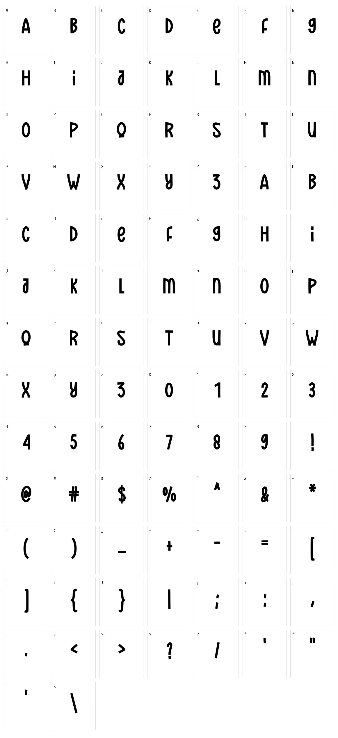 Our Christmas Character Set