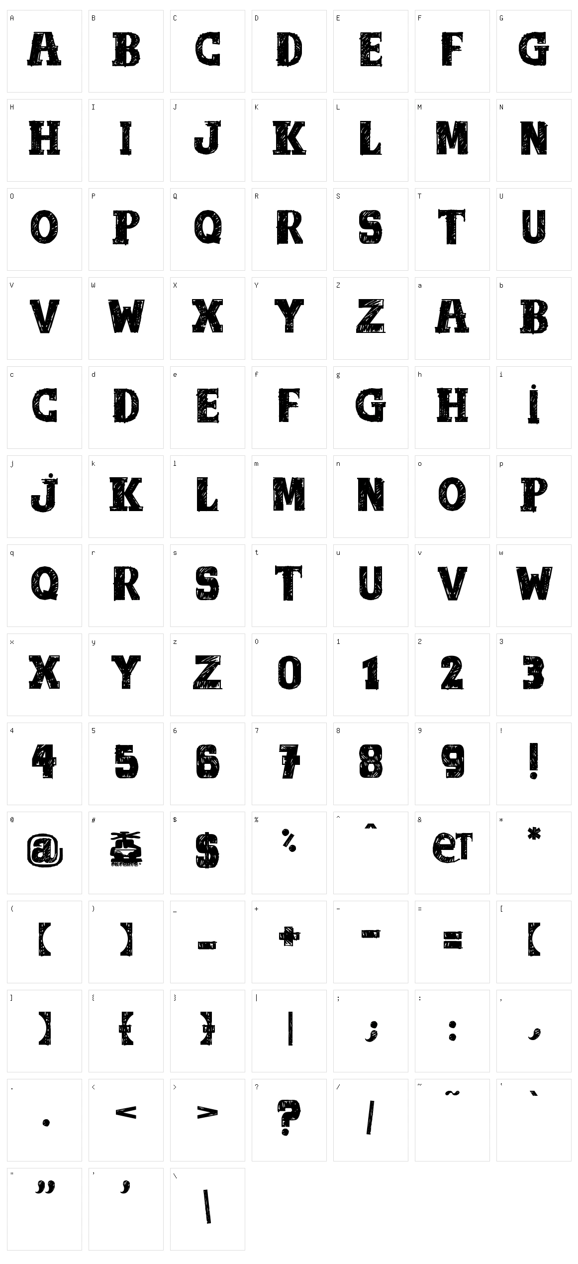 Out Of Tune Character Set