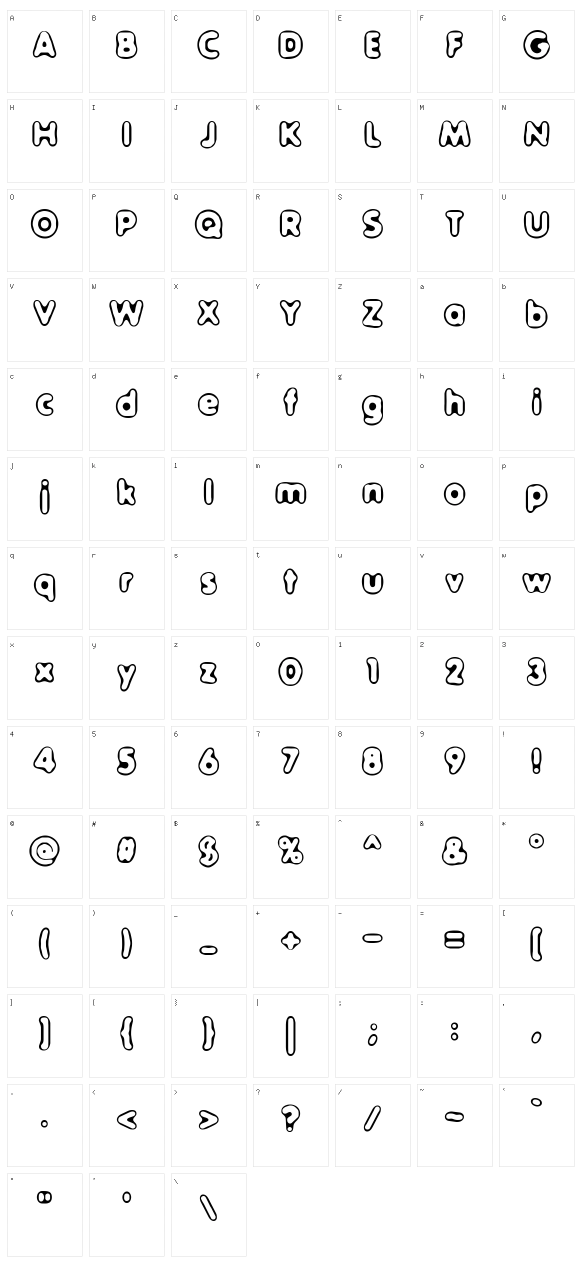 Outer Sider BRK Character Set