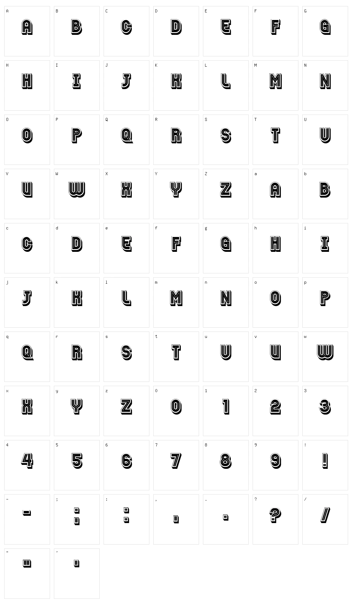 Pacceti Character Set