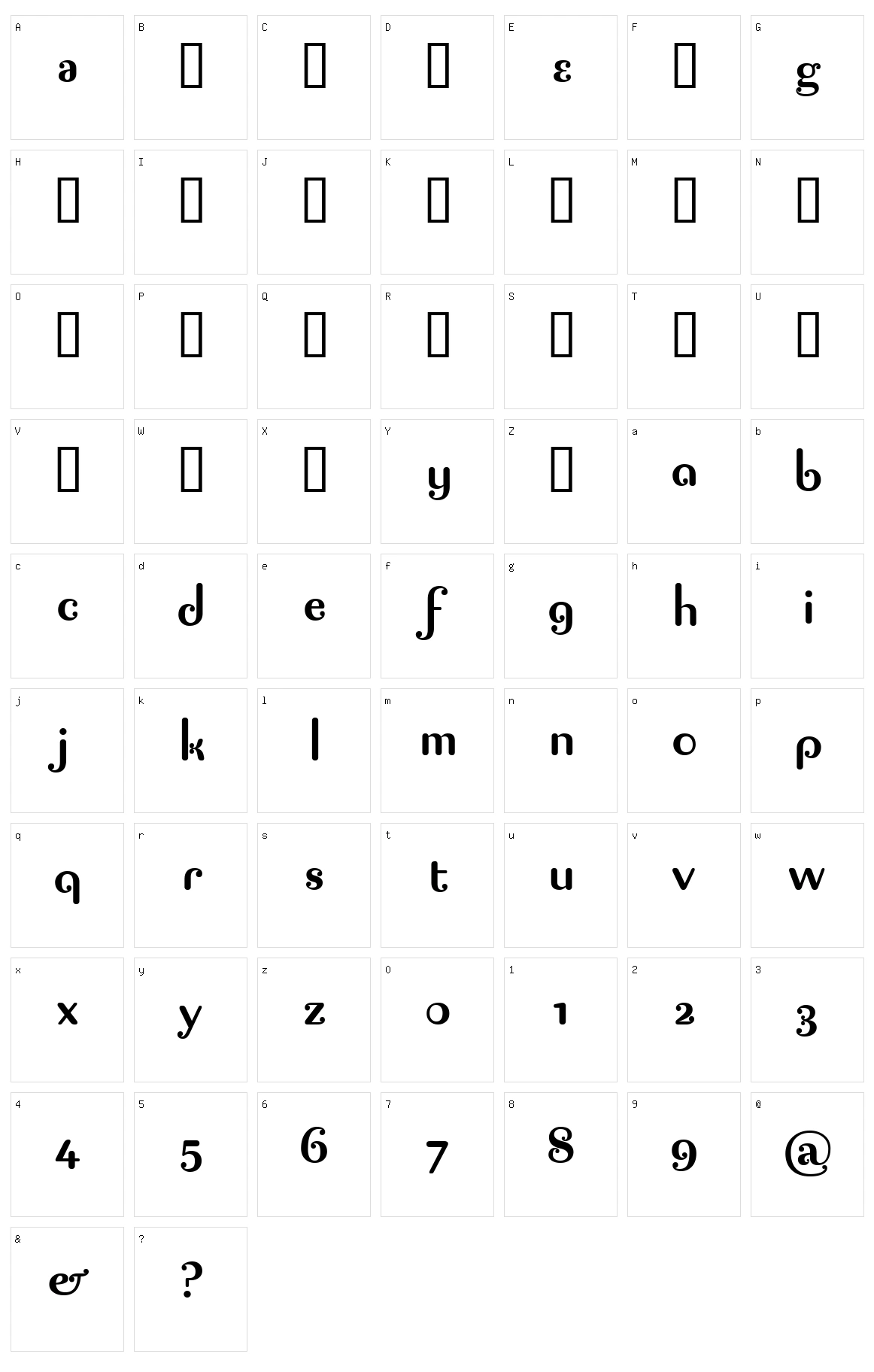 Pagan Poetry Character Set