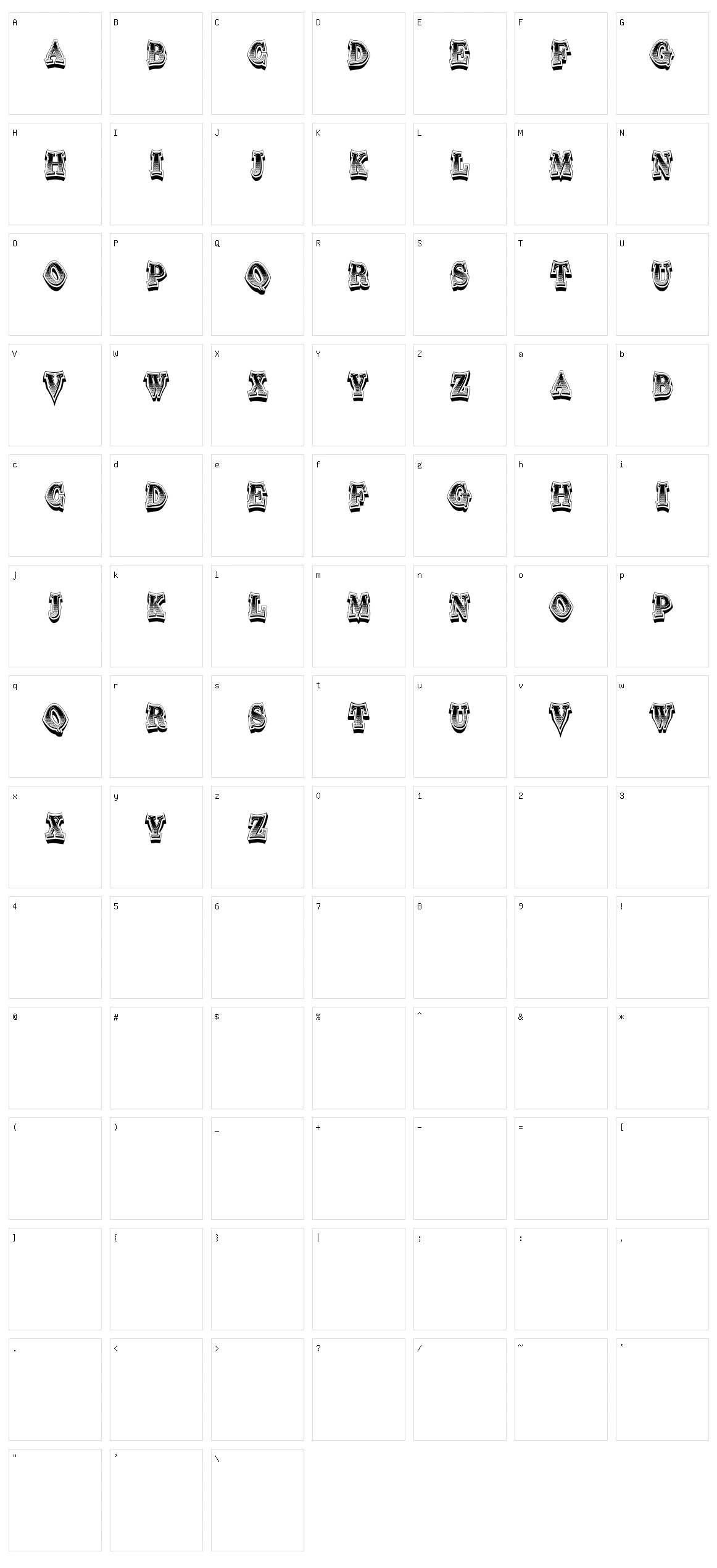 Pagpainit Character Set