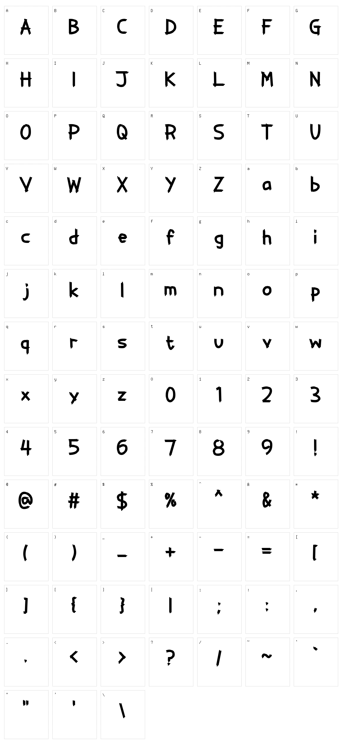 Painter Decorator Character Set