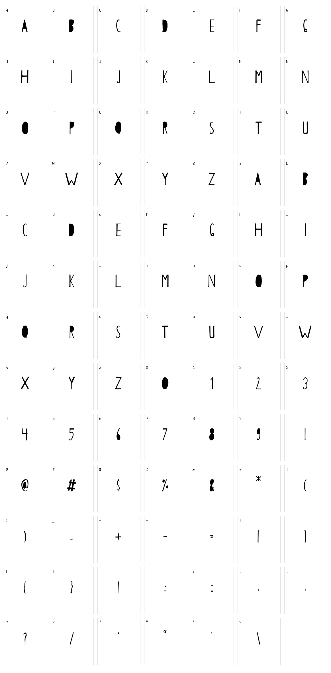 Papercutting Character Set