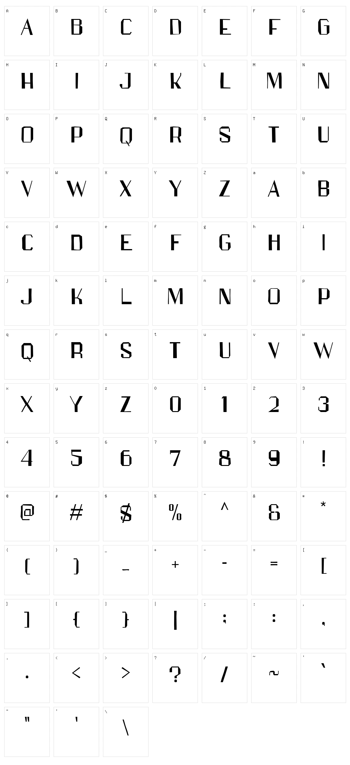 Papercutz Character Set