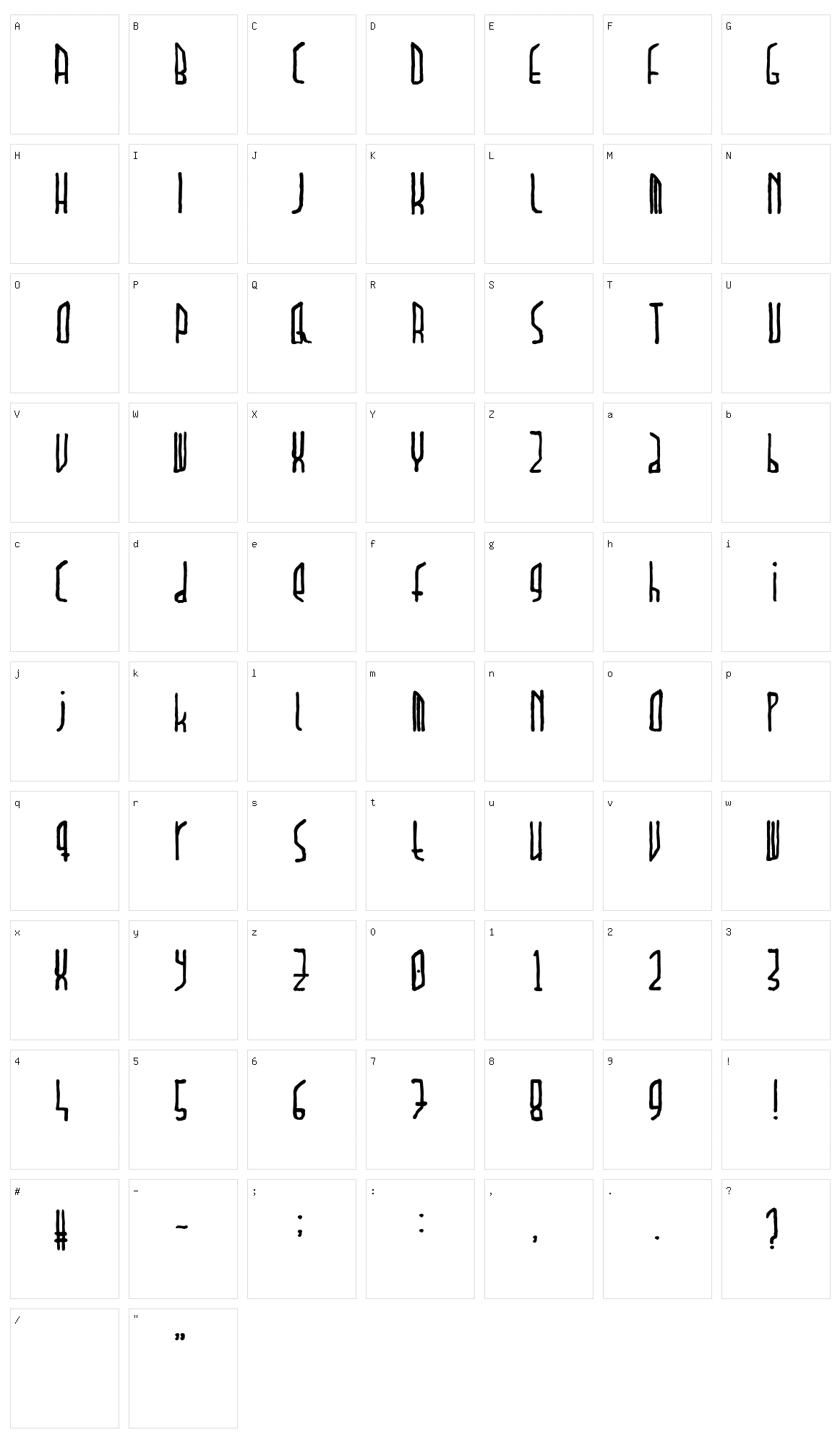 Paradox Character Set