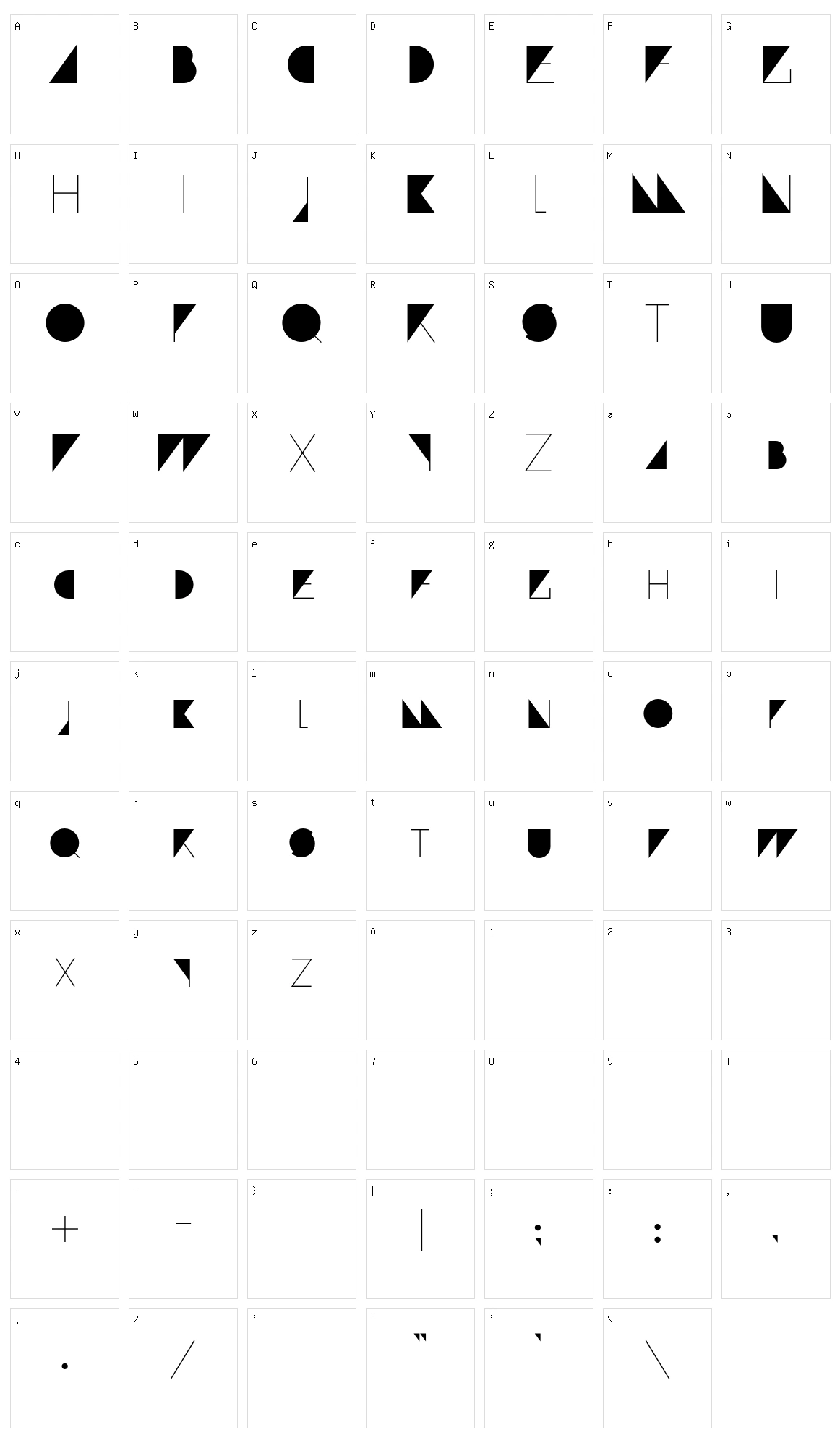 Paranoid Character Set