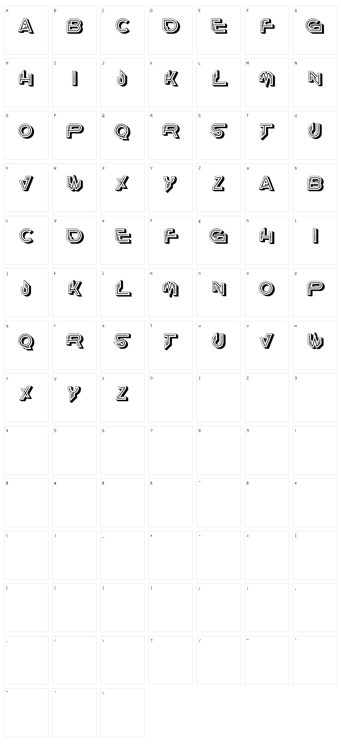 Pegaz Character Set