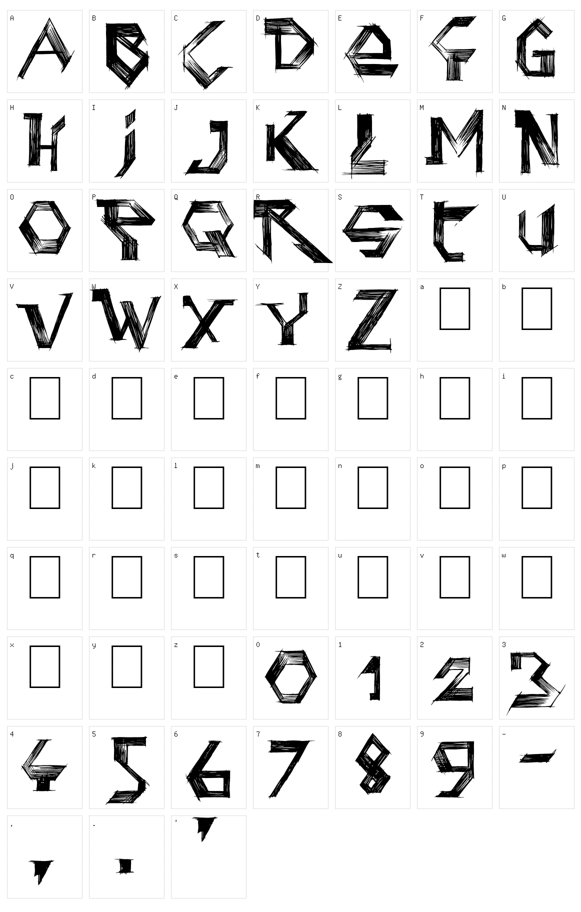 Penball Wizard Character Set