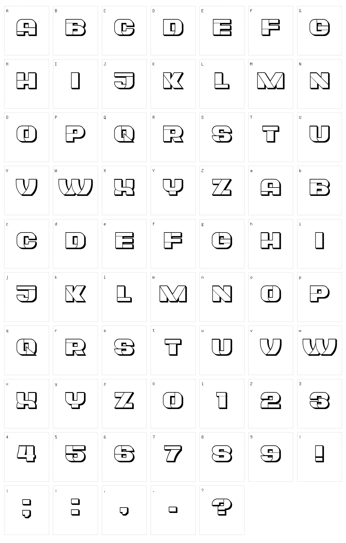 Plagiat Character Set