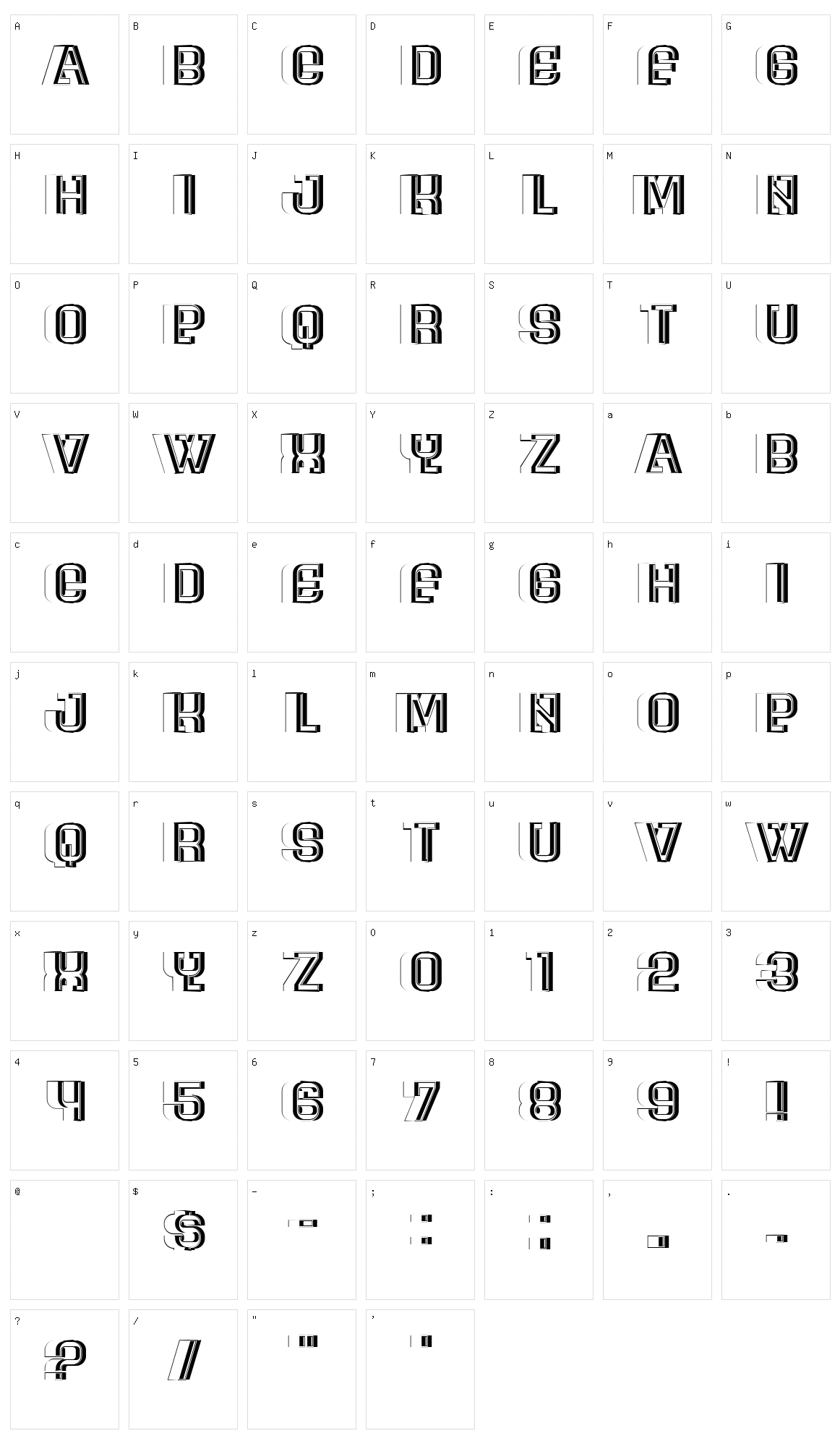 Plus Character Set