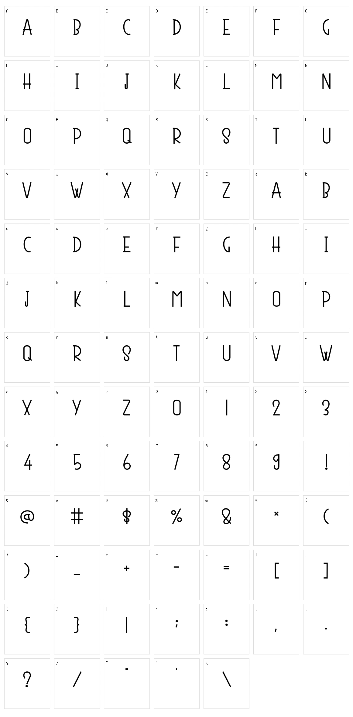Porsha Character Set