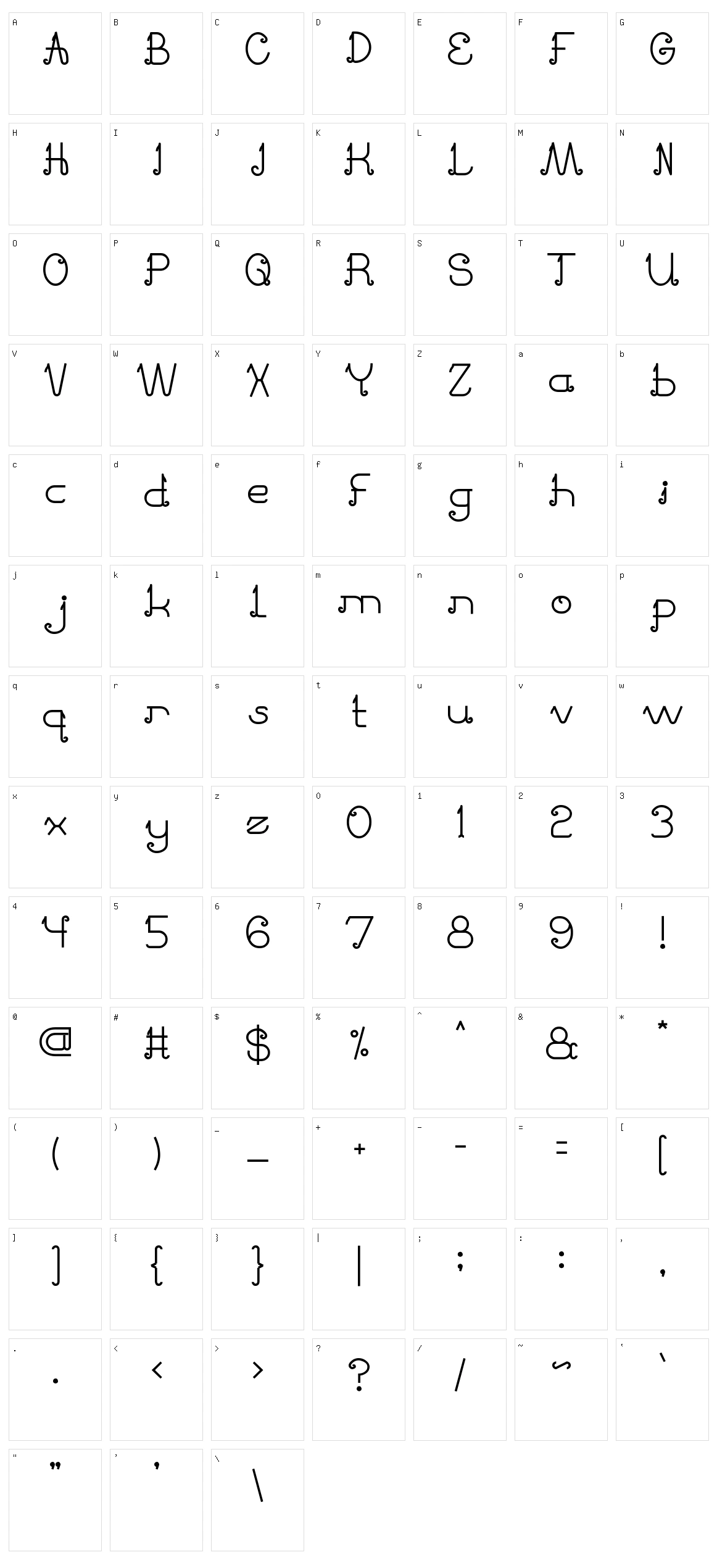 Pretty Clever Character Set