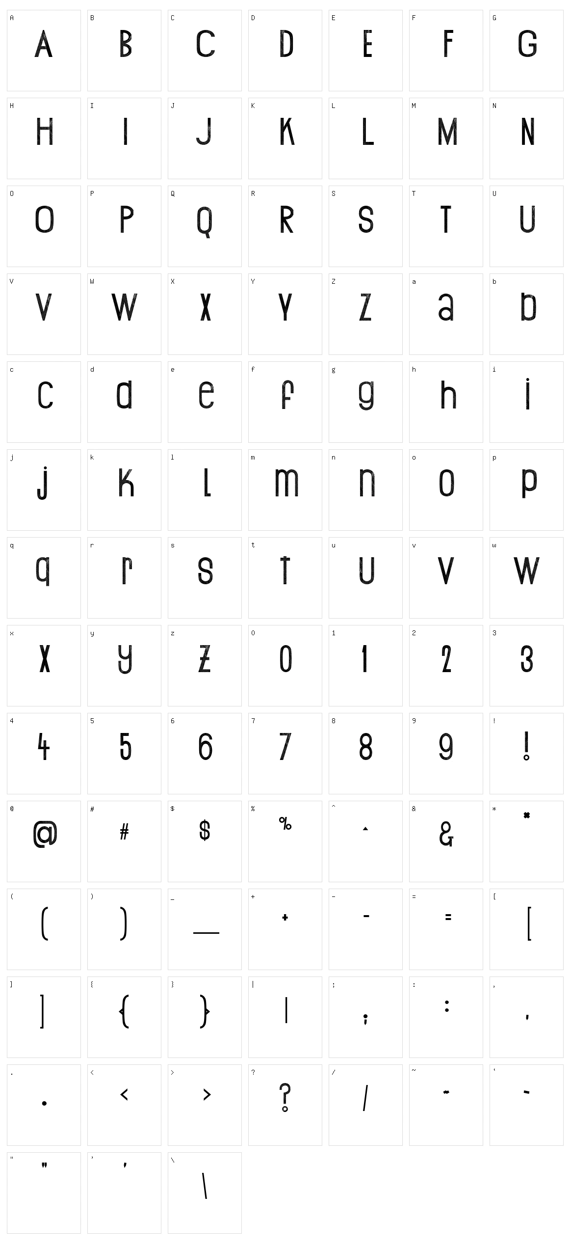 Print Ogresse Character Set