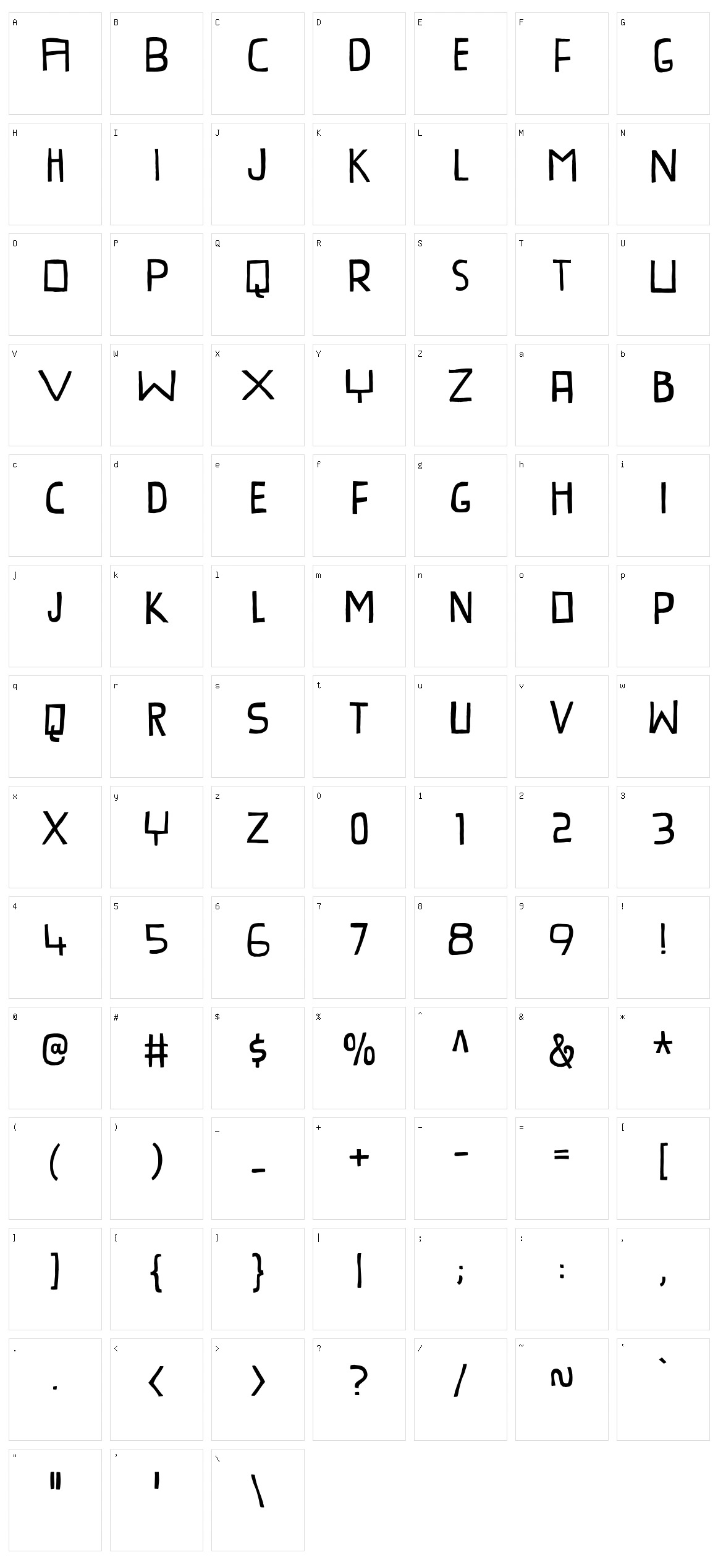 Provokateur Character Set