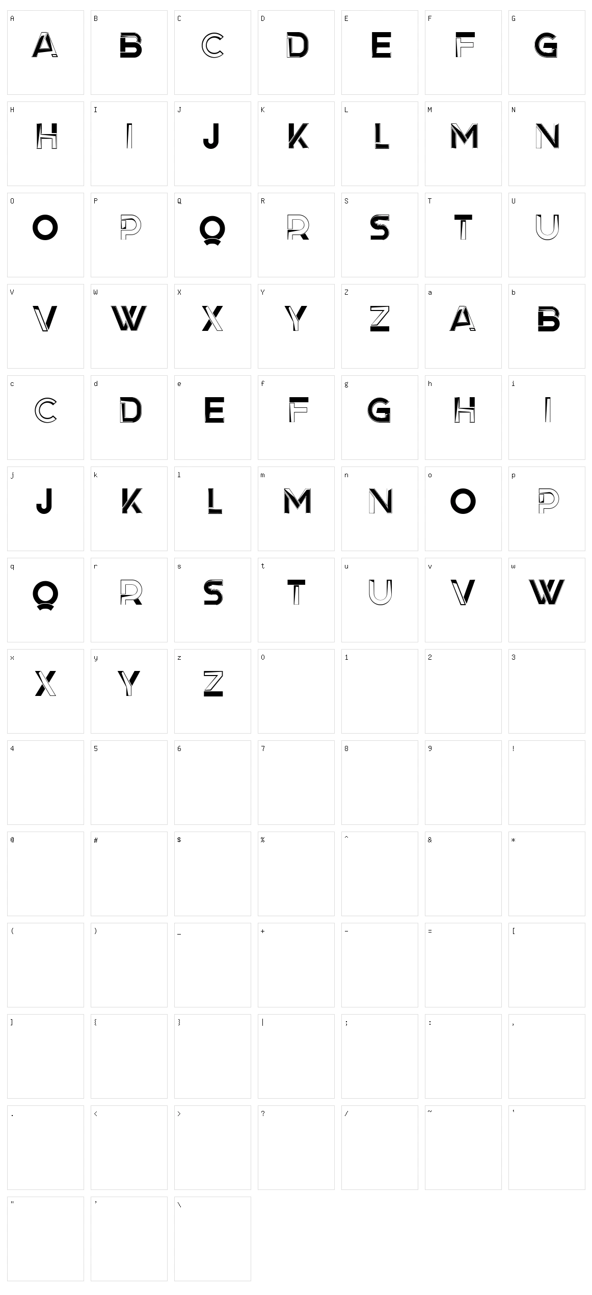 Pukas Character Set