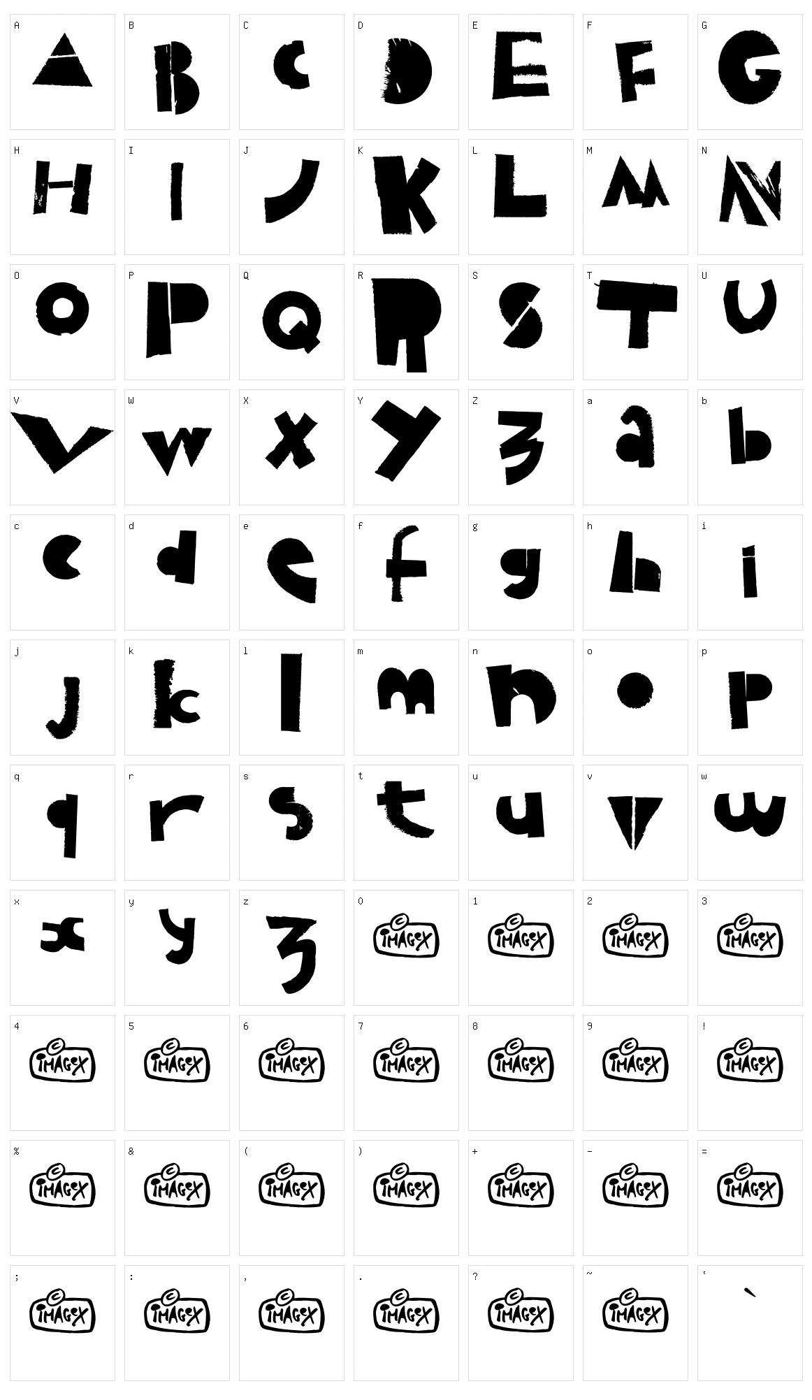 Puzzled Character Set