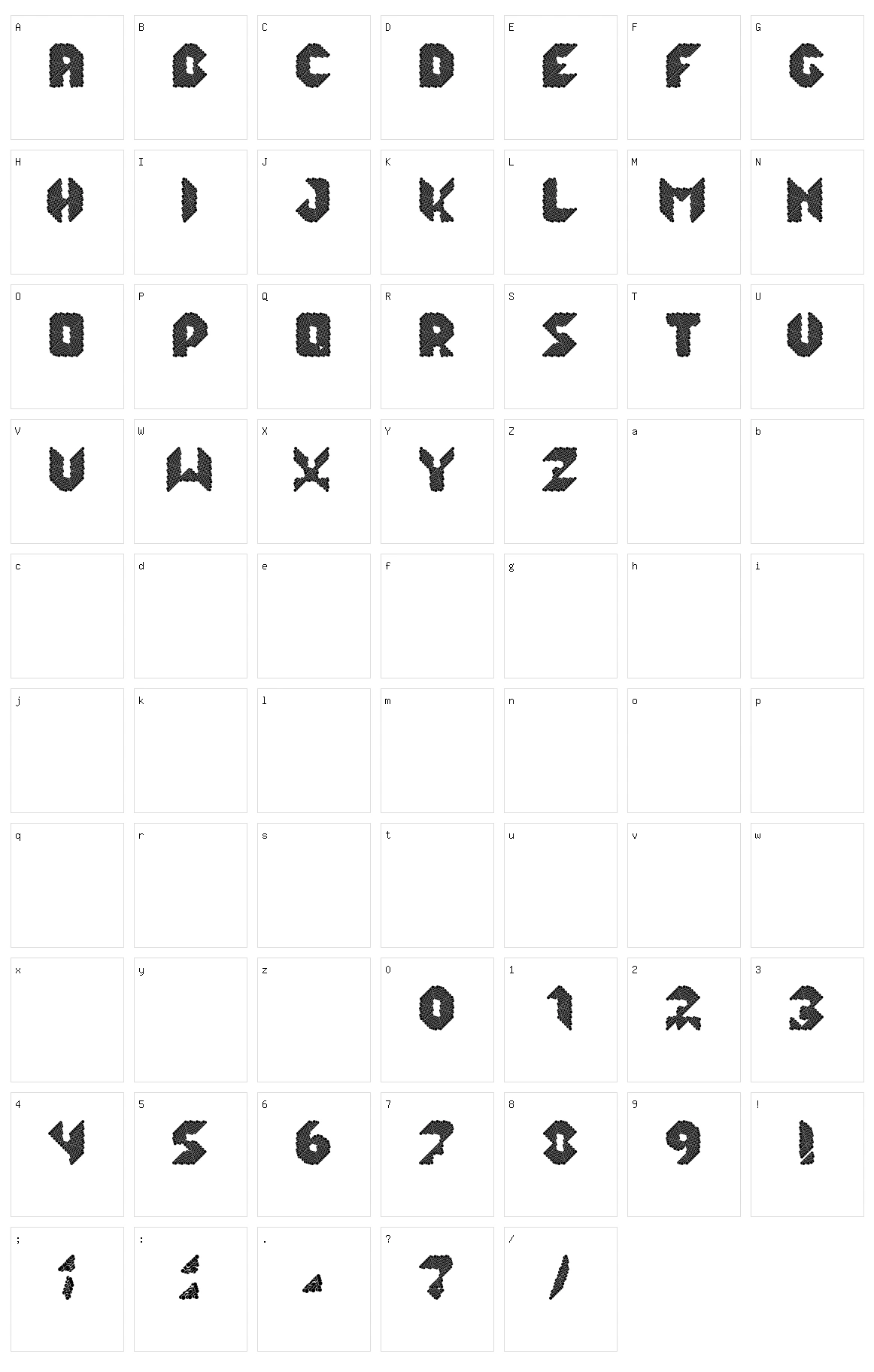 Qlka Character Set