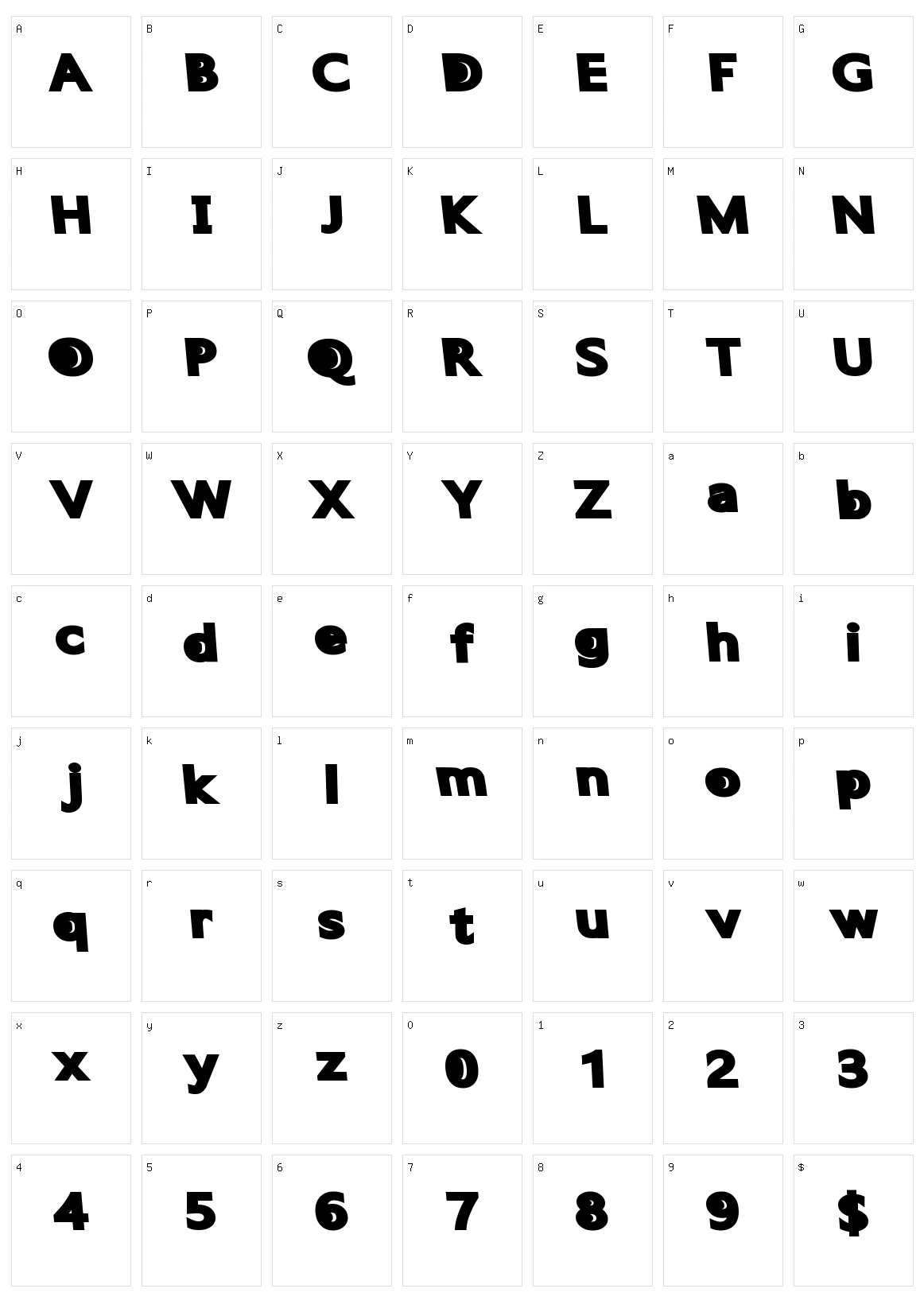 Quantum Future Character Set