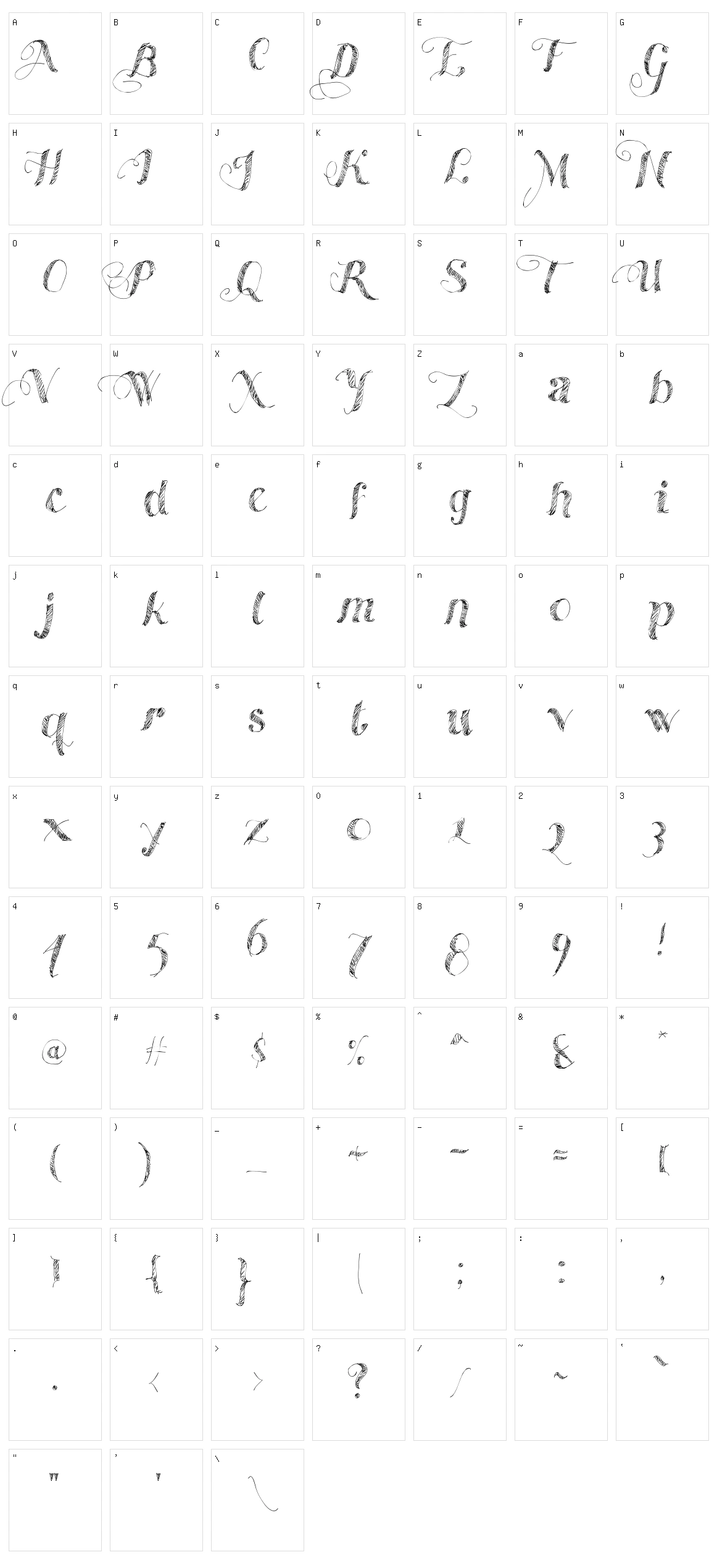 Made With B Character Set