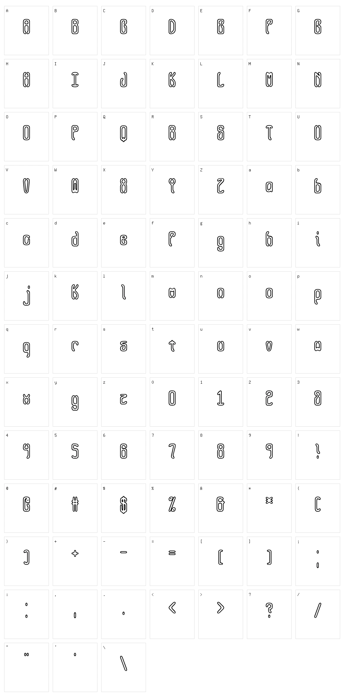 Queasy BRK Character Set