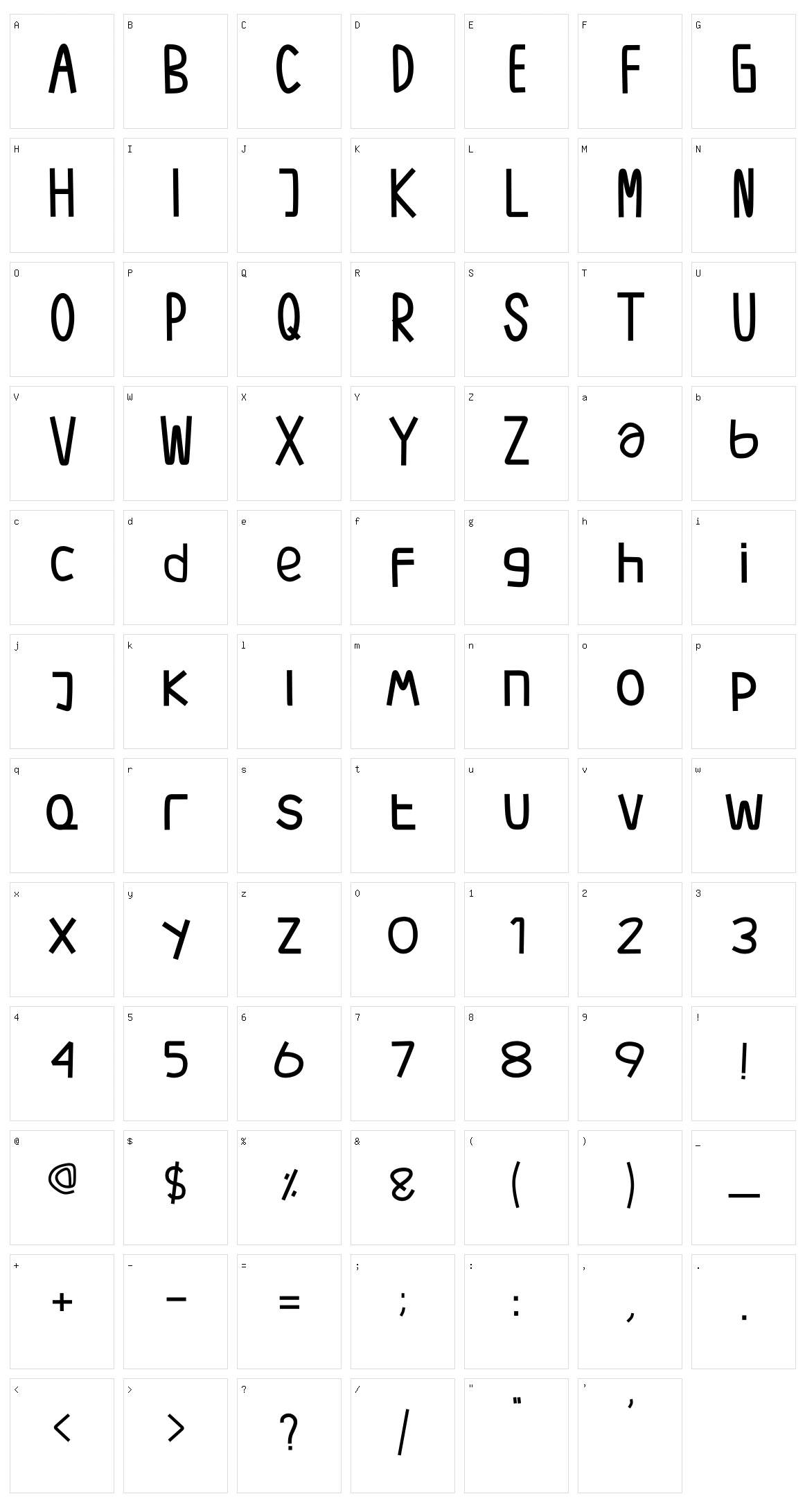 Quovis Character Set