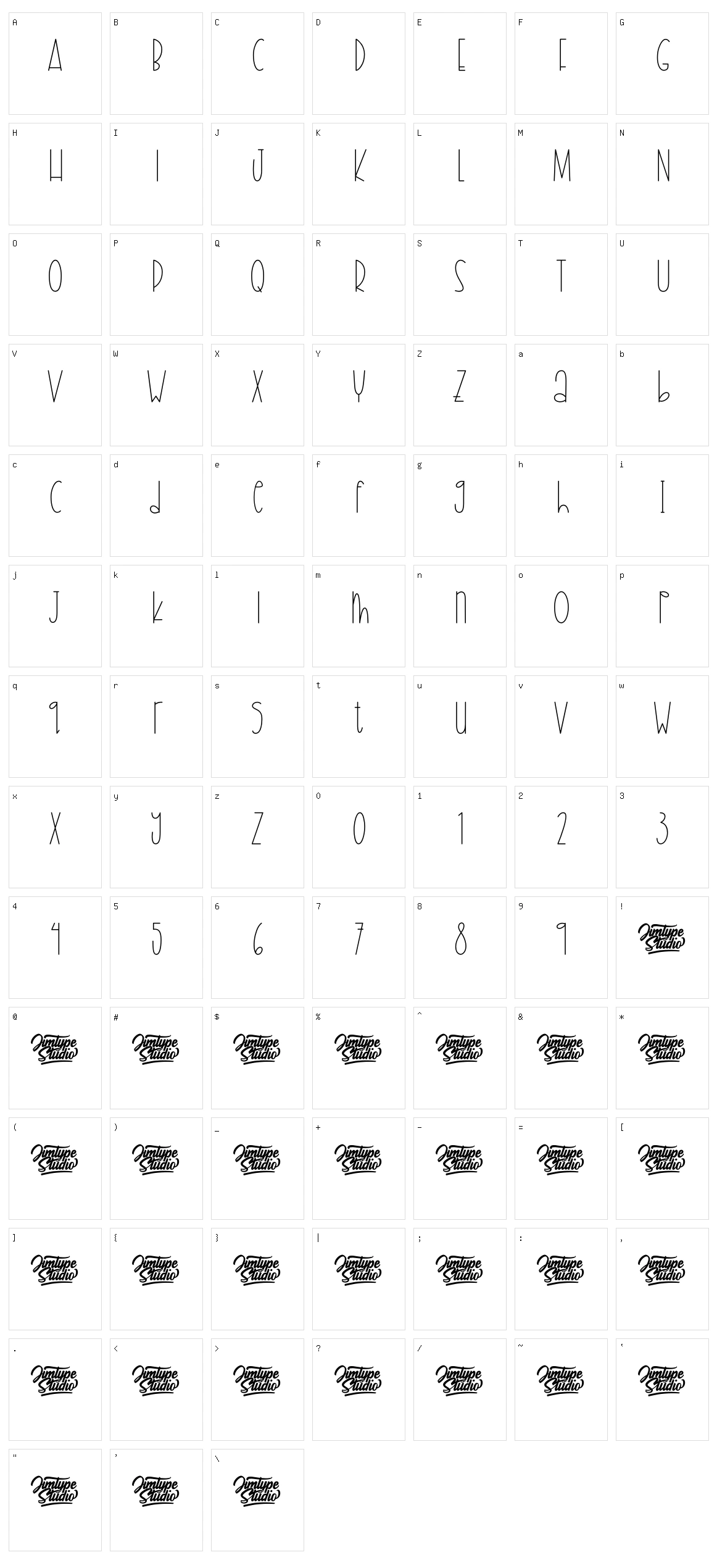 Raemoon Character Set