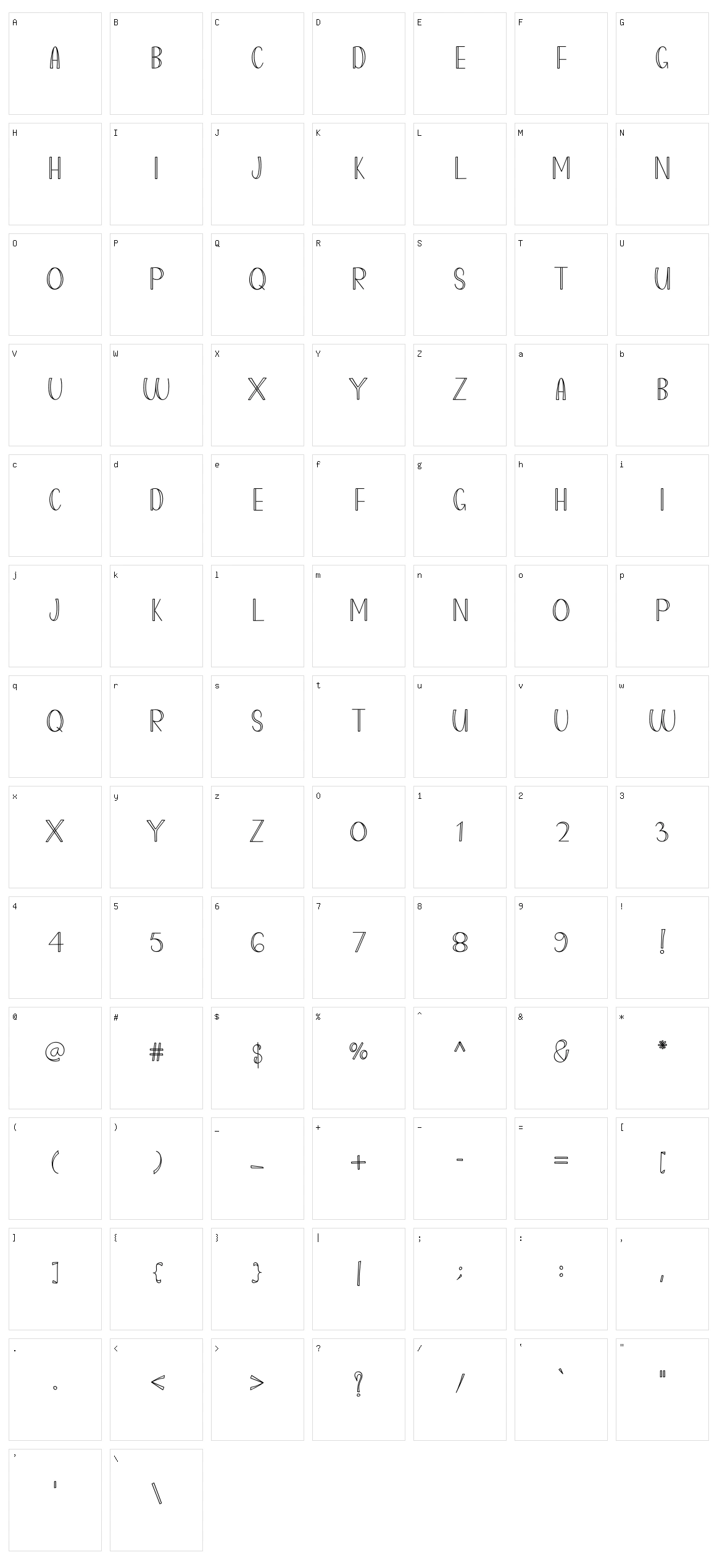 Rainbow Planner Character Set