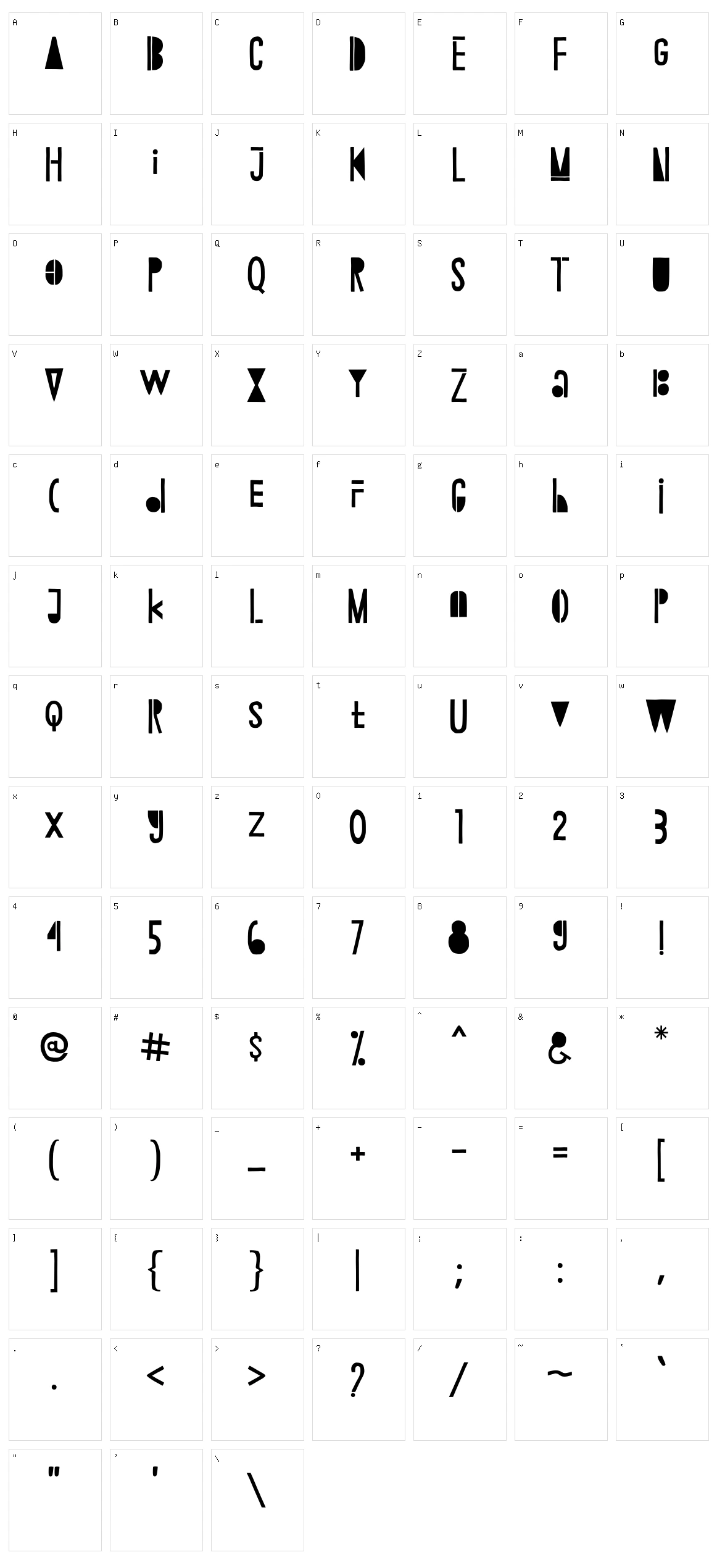 Rambutan Character Set