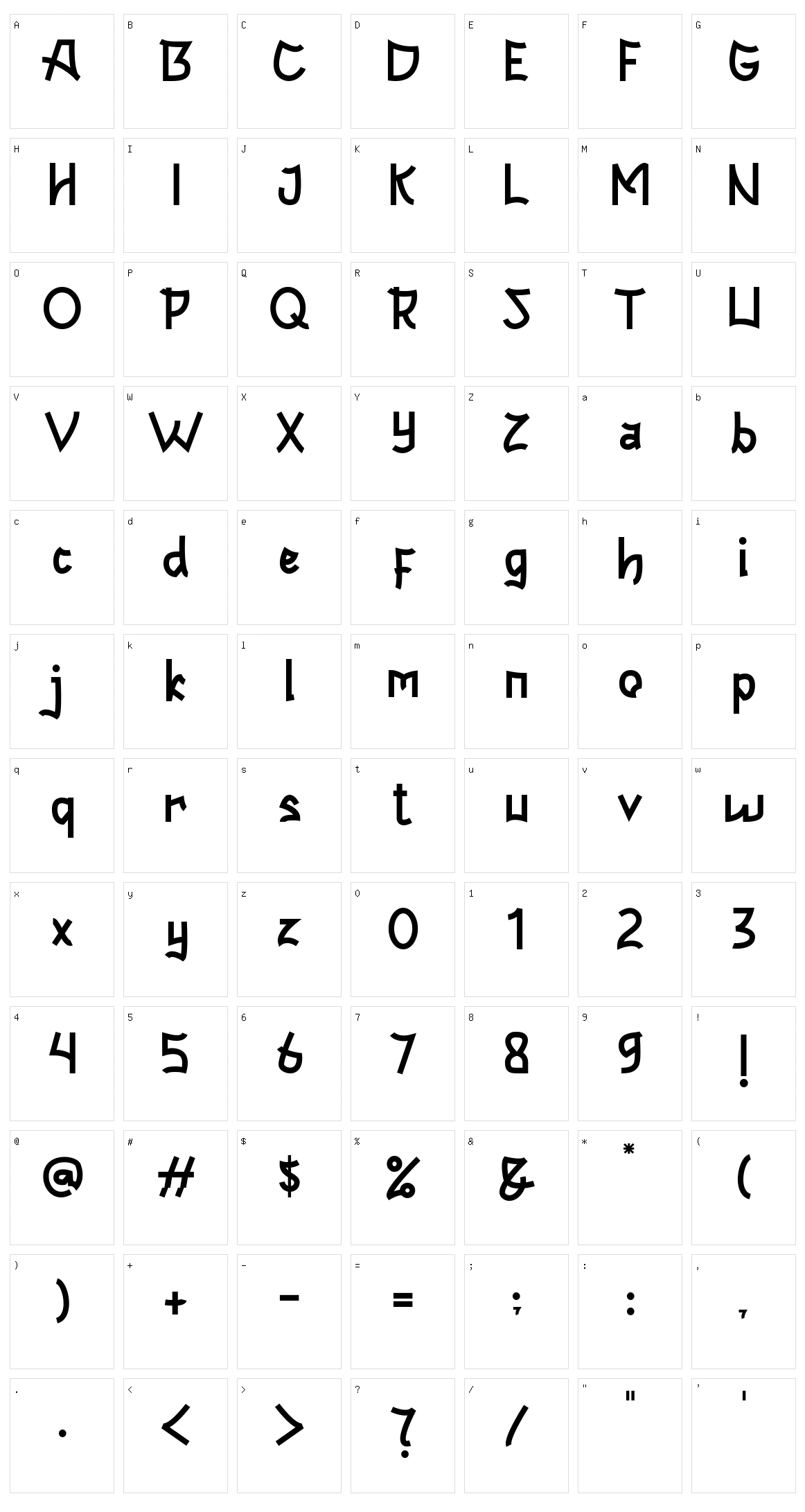 Respecty Character Set