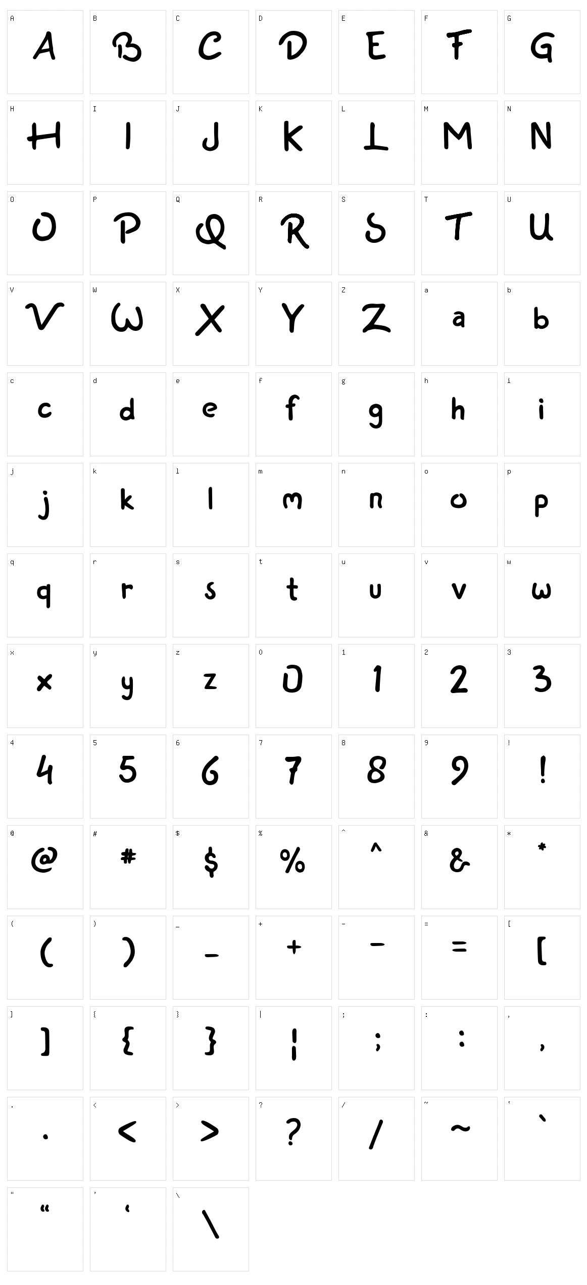 Ribchess Character Set