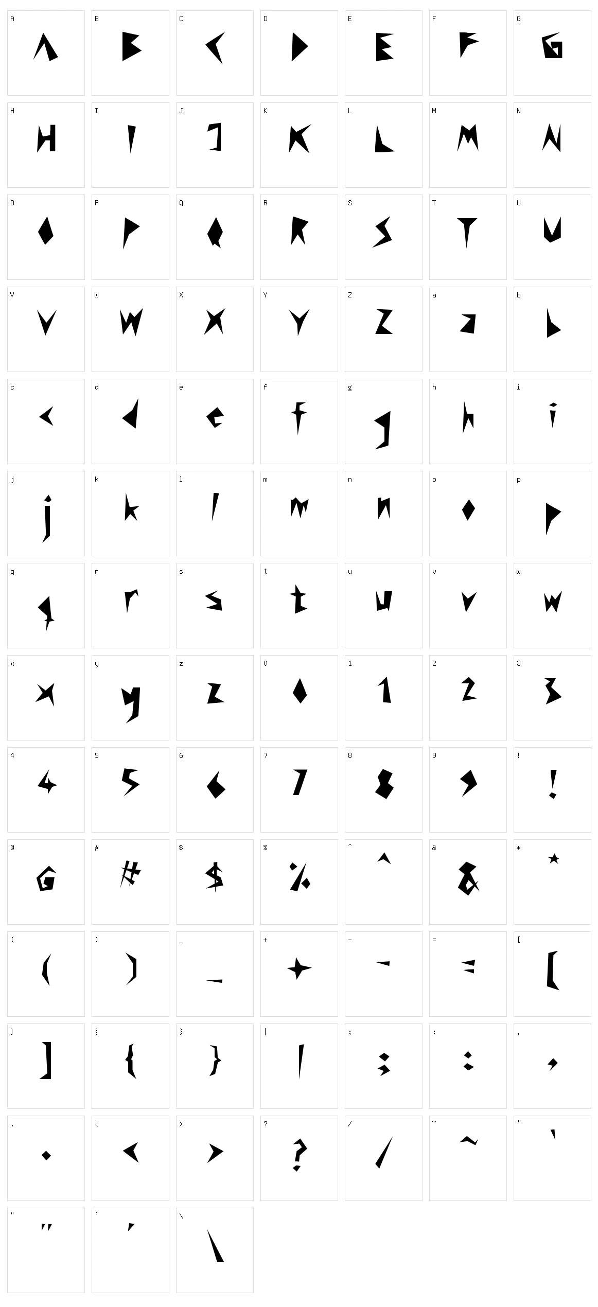 Rock Stair Character Set