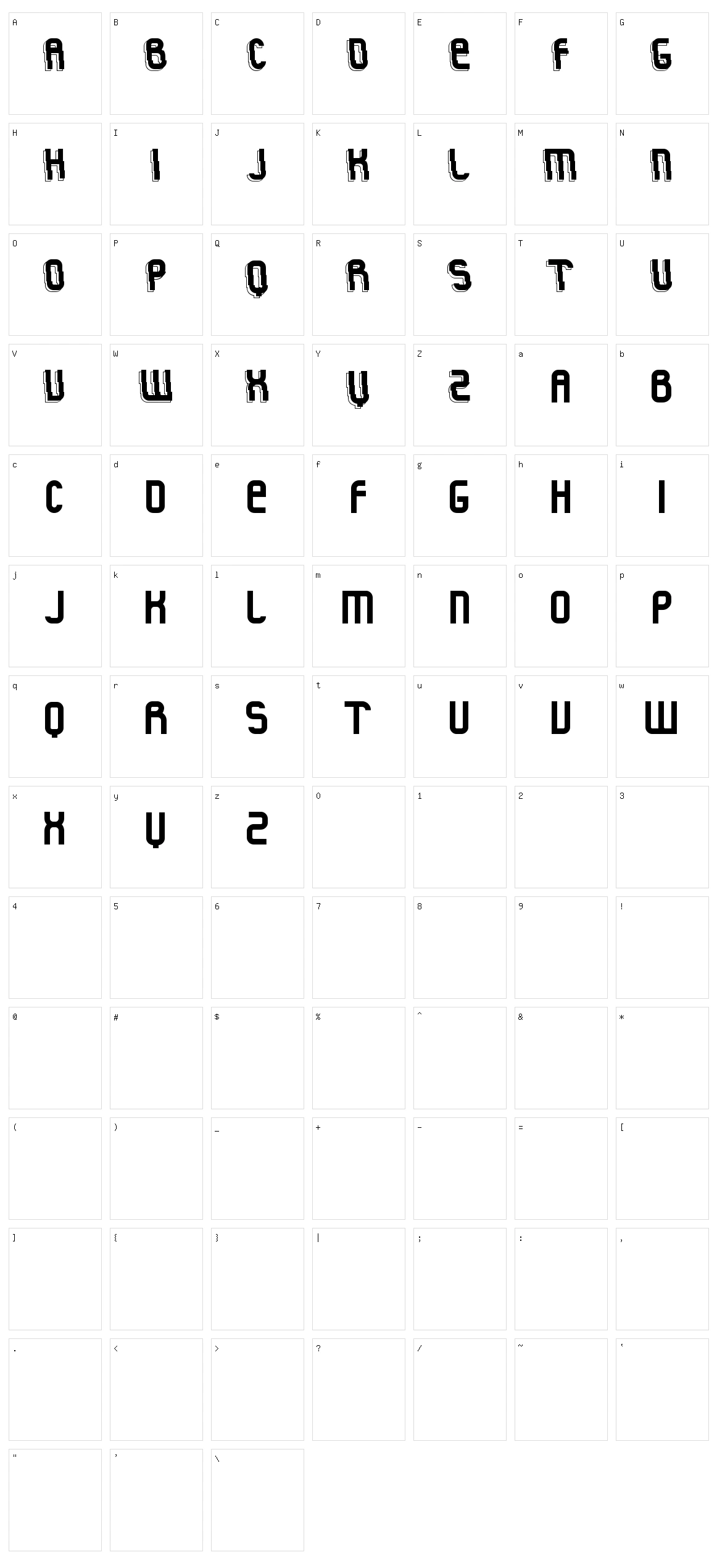 Rock'n Fluid Character Set