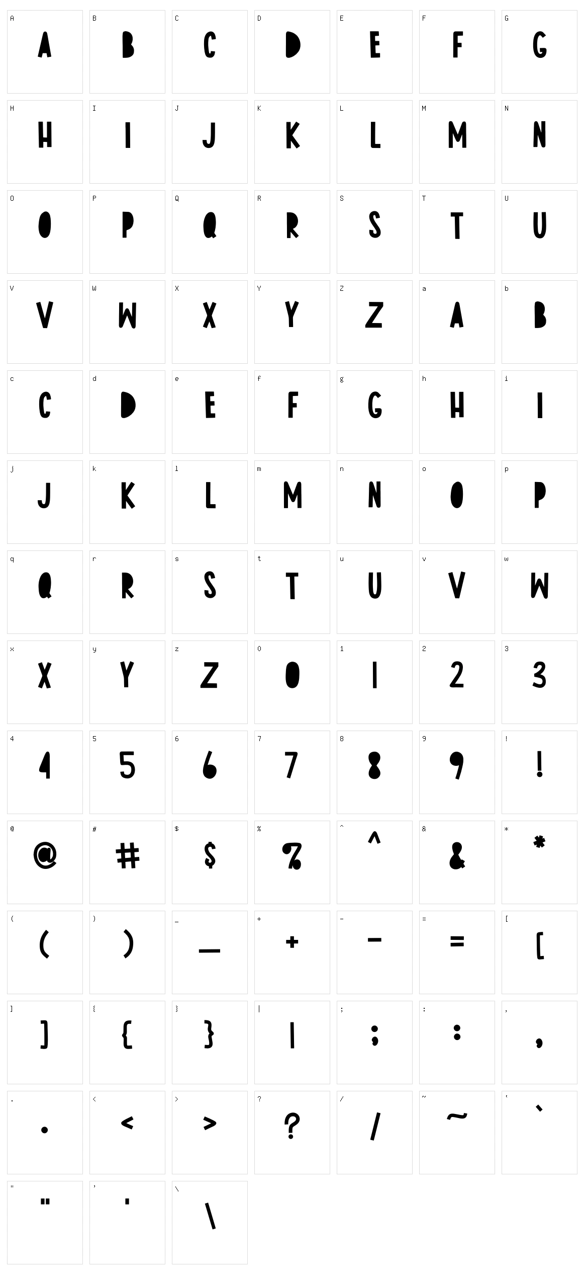 Rockers Bulshit Character Set