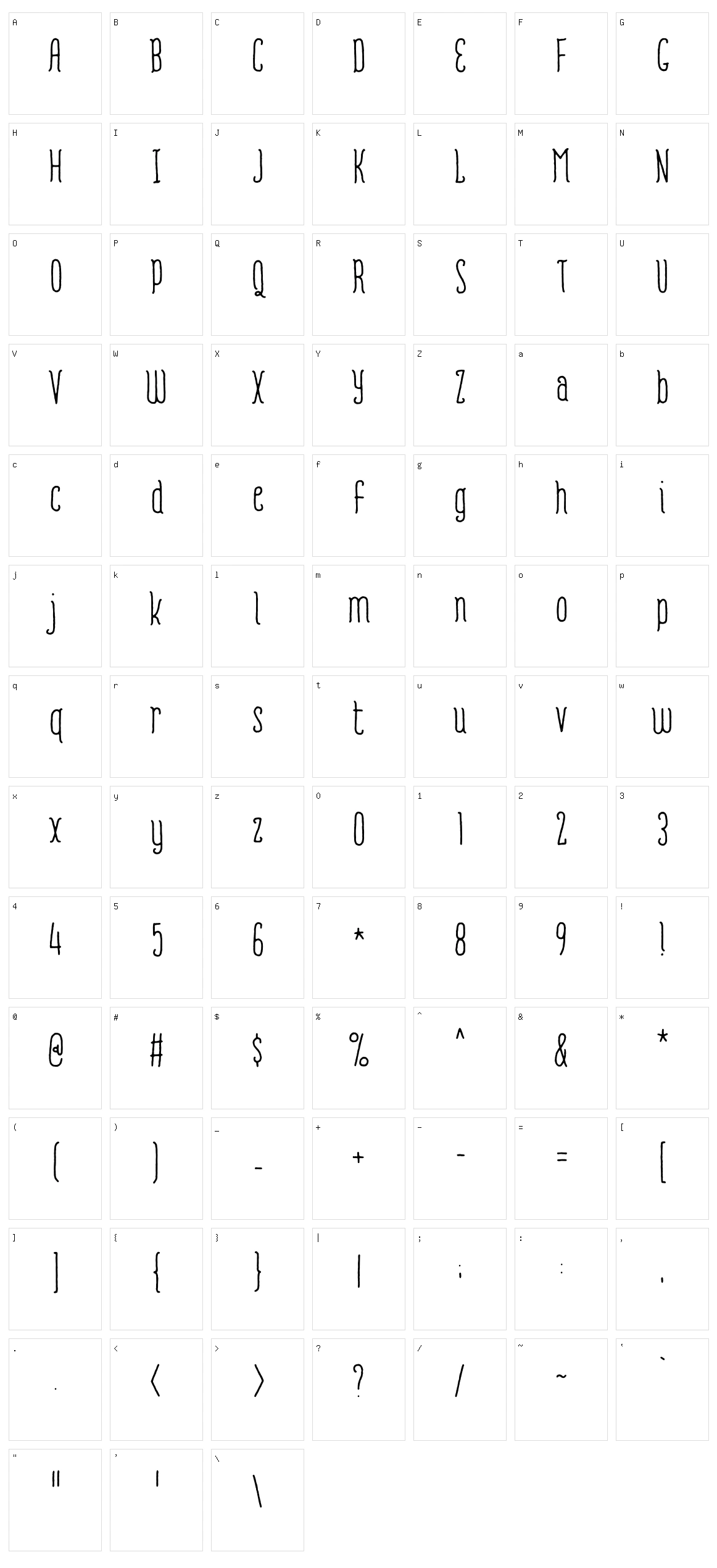 Romantisk Character Set